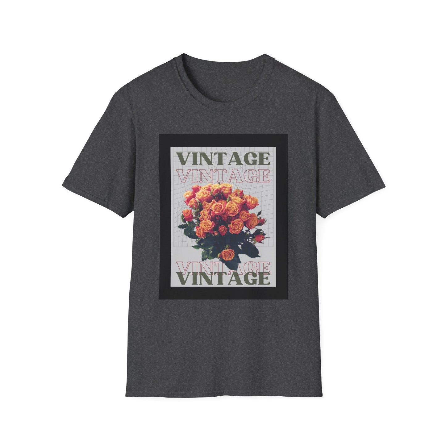 Vintage Floral Graphic Unisex T-Shirt, Retro Tee, Casual Wear, Gift for Her, Vintage Aesthetic, Flower Print Shirt