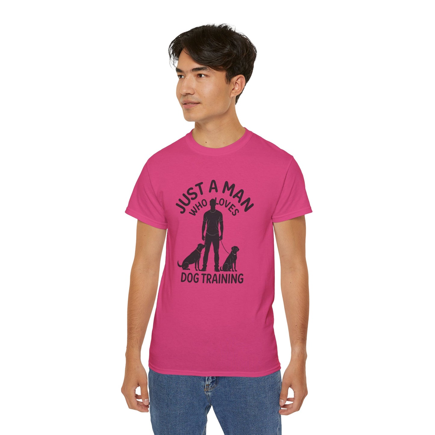Unisex Dog Training Tee - Just A Man Who Loves Dog Training, Dog Lover Gift, Dog Owner Shirt, Casual Wear