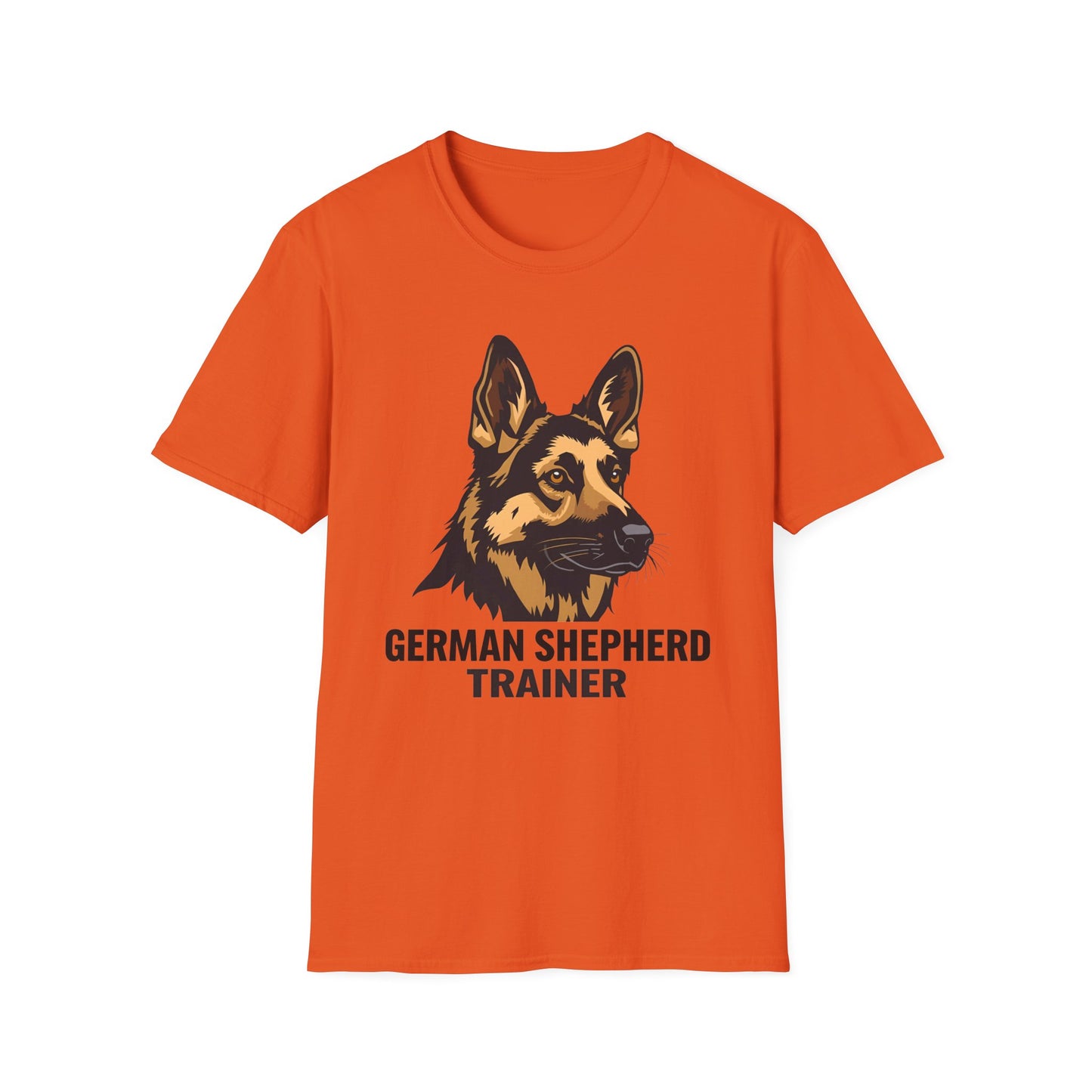 German Shepherd Trainer Unisex Softstyle T-Shirt, Dog Lover Gift, Pet Trainer Apparel