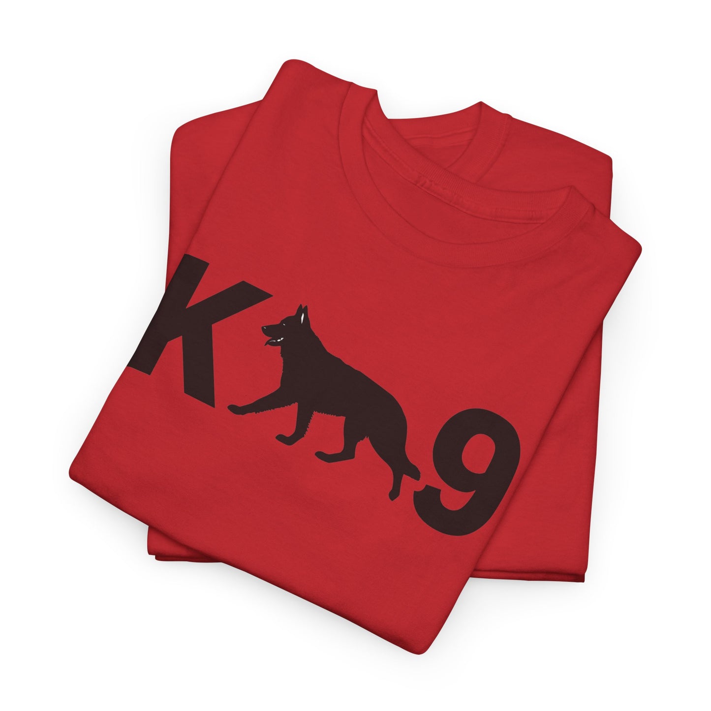 Black German Shepherd K9 Unisex Heavy Cotton Tee - Perfect for Dog Lovers, Pet Owners