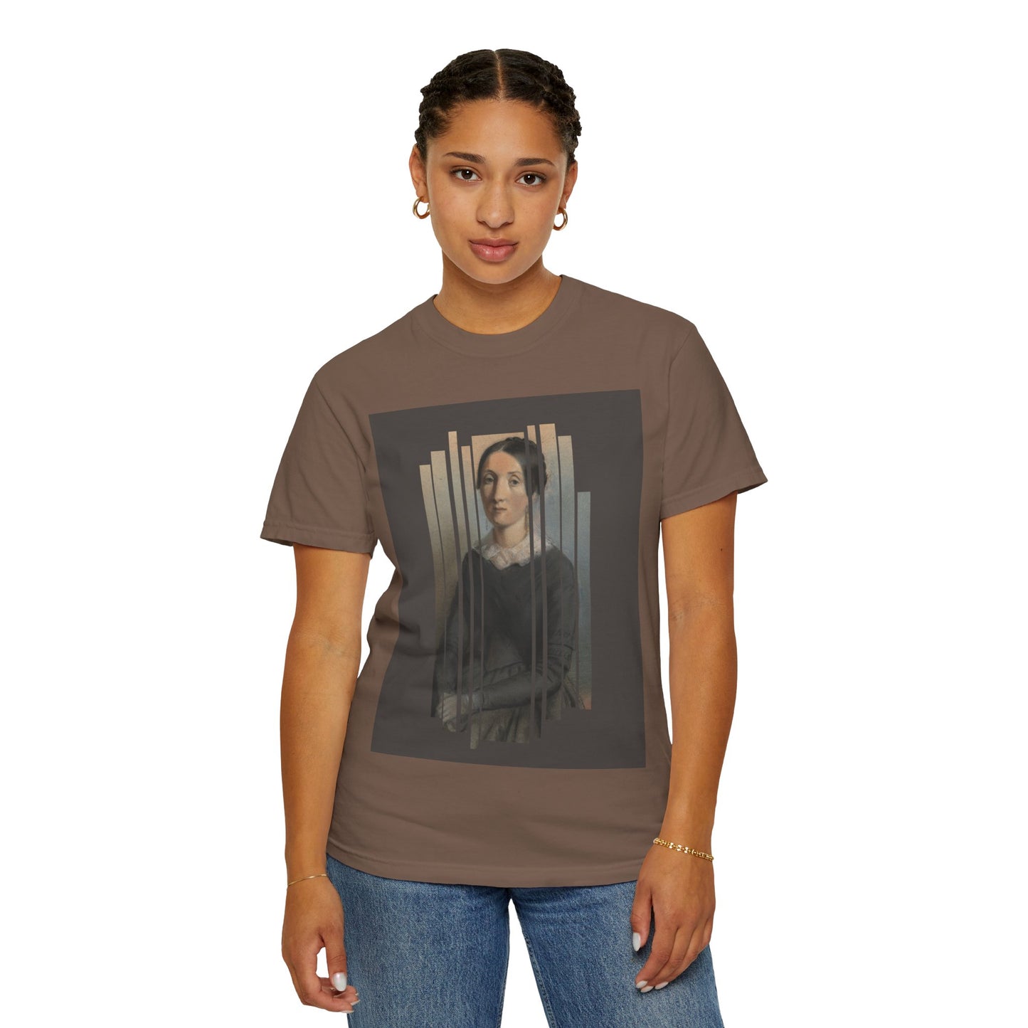 Vintage Aesthetic Art Tee, Unisex Garment-Dyed T-shirt with Artistic Design, Casual Wear, Gift for Art Lovers, Trendy Graphic Shirt