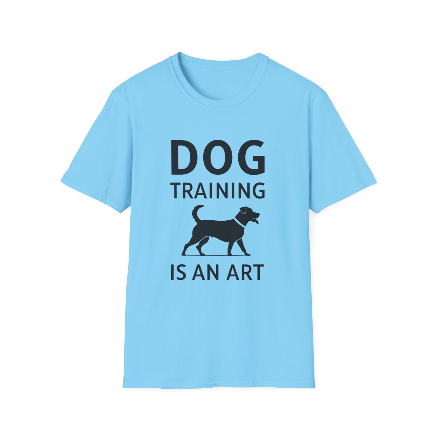 Dog Training is an Art Unisex Softstyle T-Shirt, Dog Lover Gift, Pet Training Apparel, Dog Owner Tee, Casual Wear, Gift for Dog Trainers