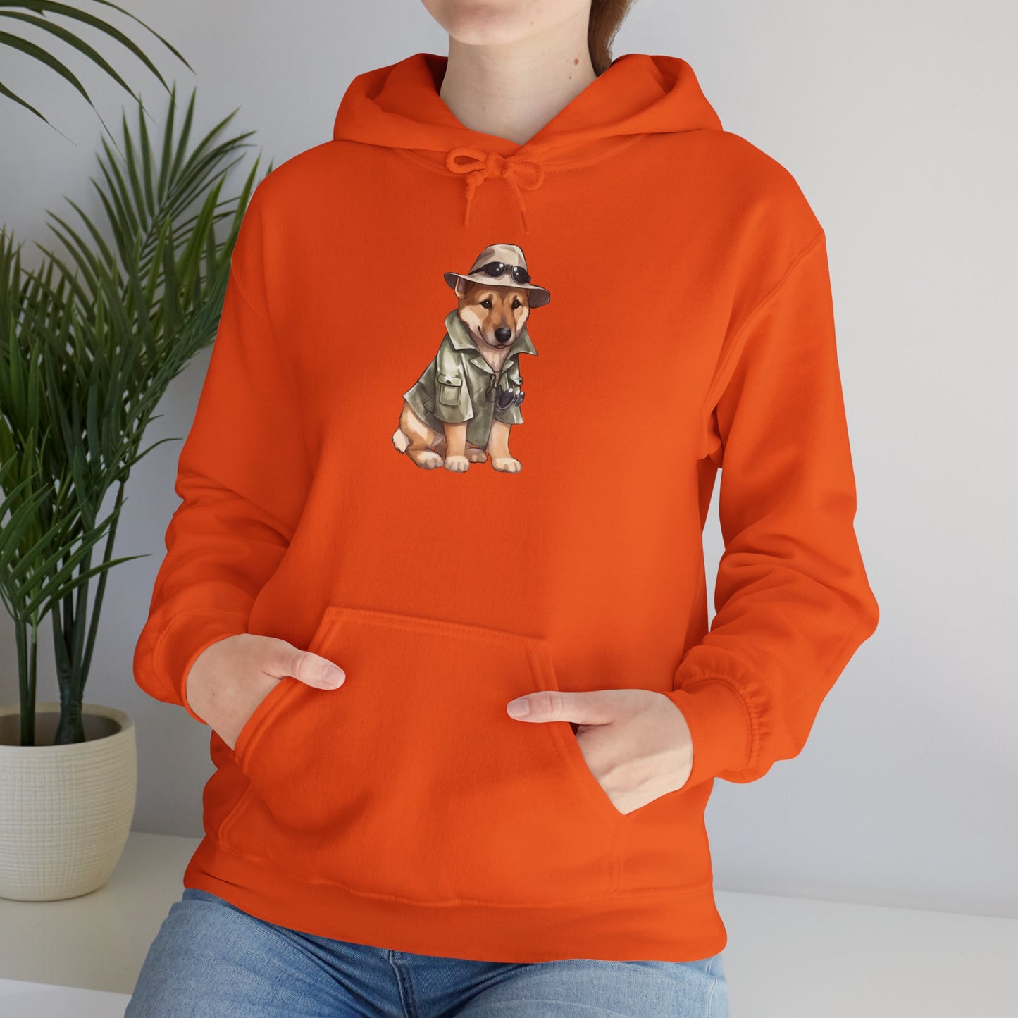 Cute Dog Explorer Hoodie - Unisex Heavy Blend™ Sweatshirt