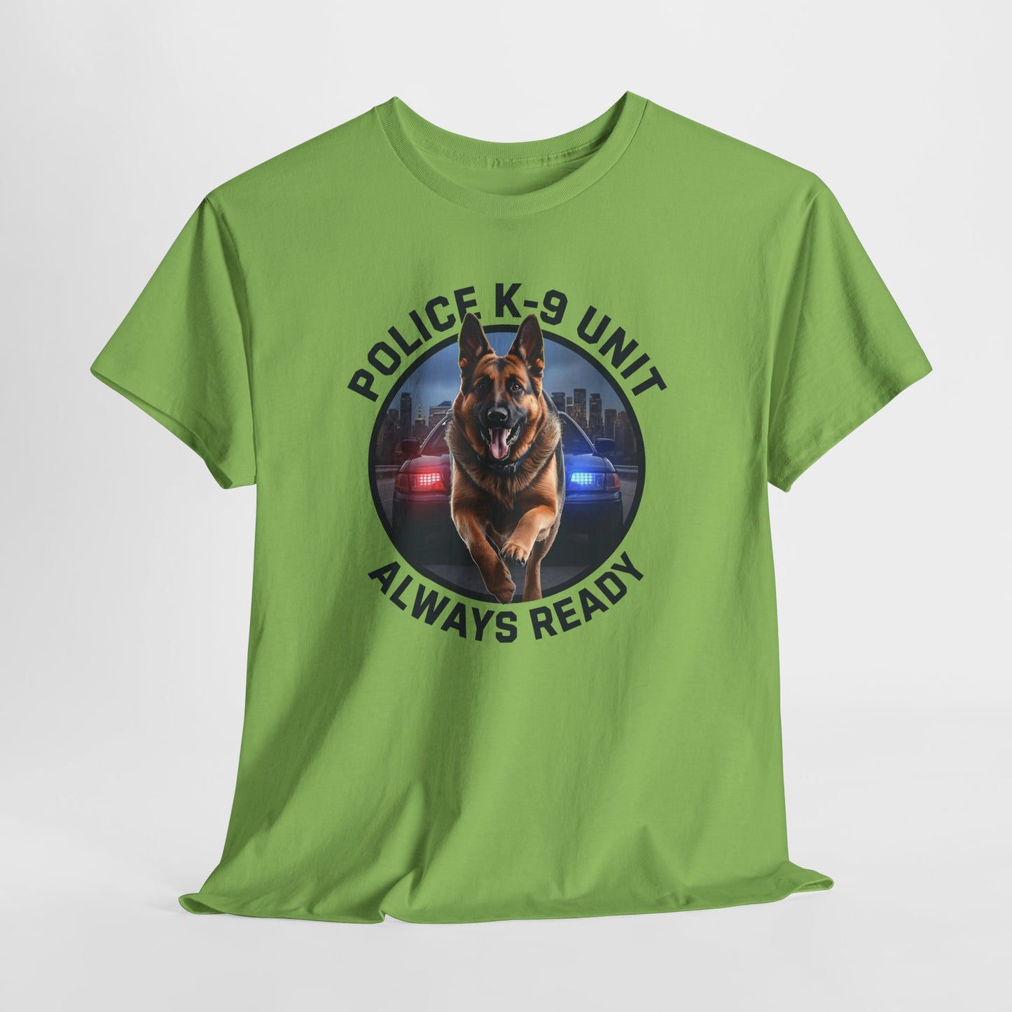 Police K-9 Unit Tee, Always Ready Graphic Tee, Dog Lover Gift, Police Support Shirt, Police Dog Merchandise