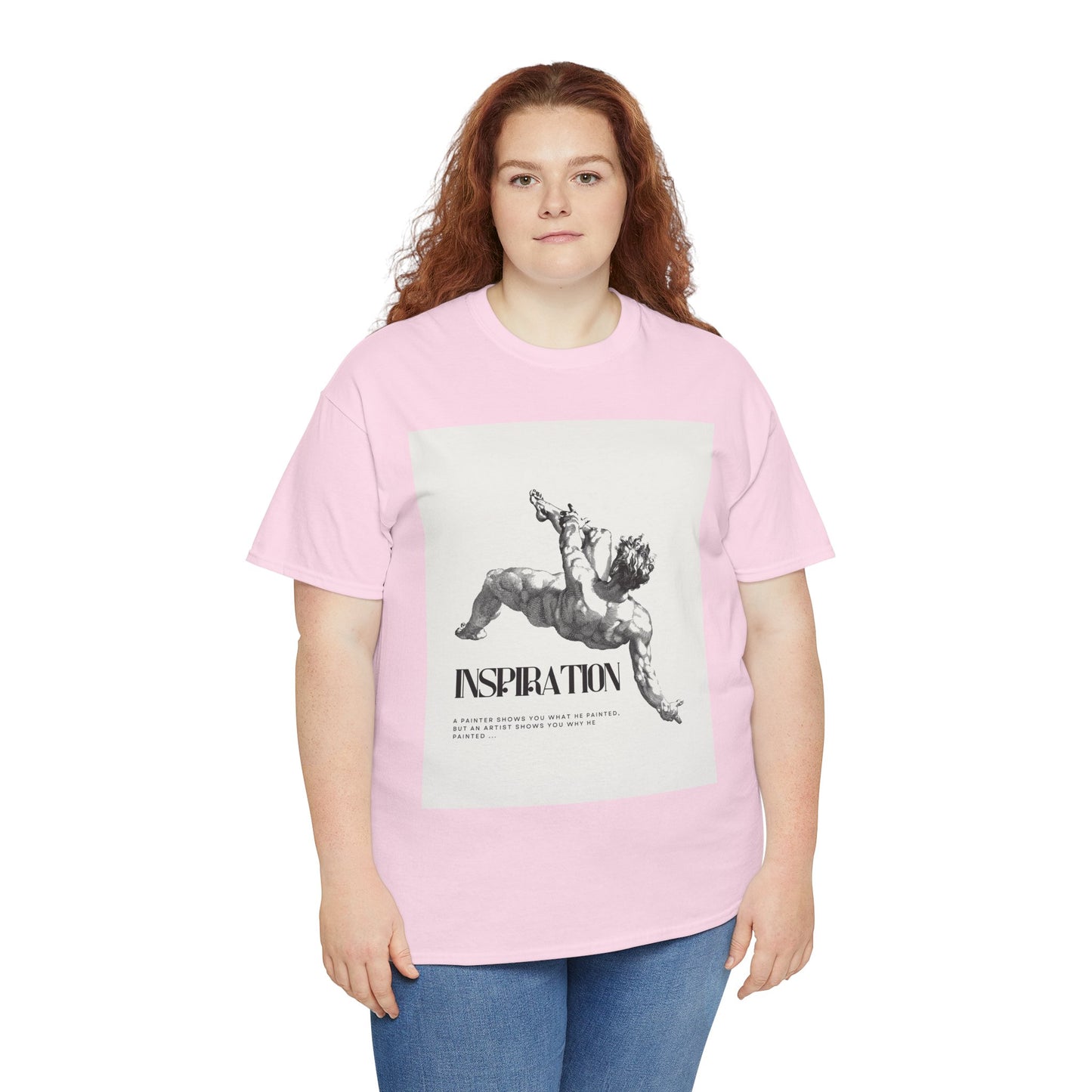 Inspiration Unisex Heavy Cotton Tee, Motivational Shirt, Gift for Artists, Casual Wear, Quote T-Shirt, Birthday Gift