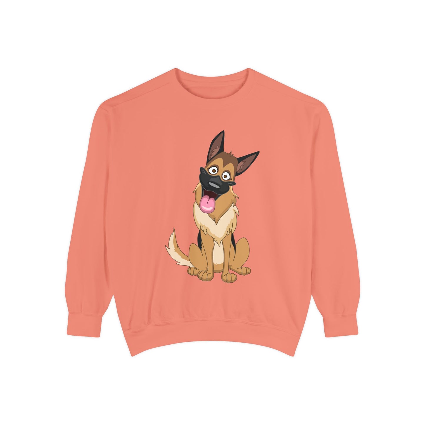 Funny Dog Cartoon Sweatshirt for Pet Lovers - Unisex Garment-Dyed Apparel
