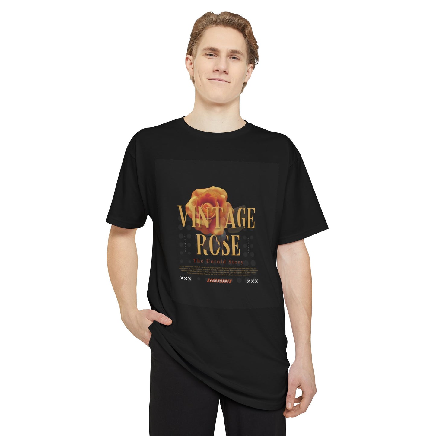 Vintage Rose Urban Tee, Trendy Graphic Tee, Casual Streetwear Shirt, Unisex Fashion Top, Perfect Gift for Art Lovers