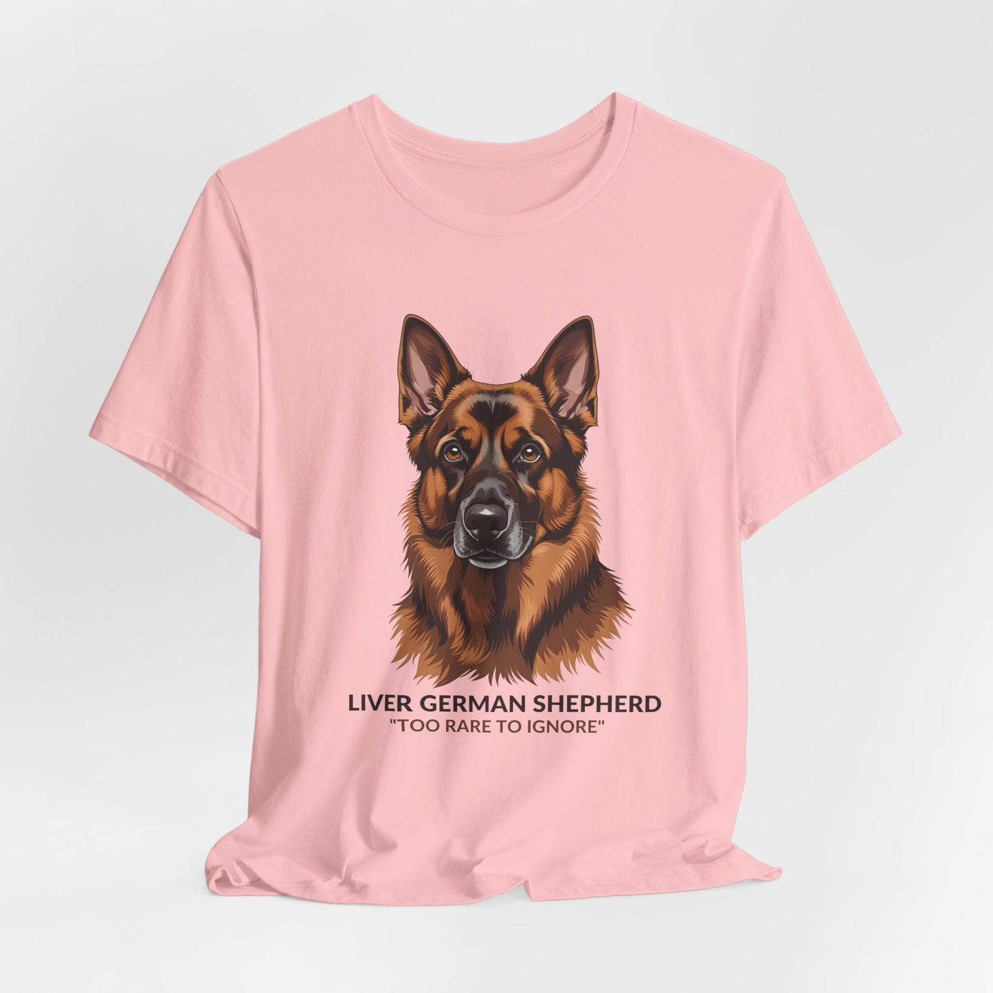 Liver German Shepherd Dog Lover Tee - To Rare To Ignore | Perfect Gift for Pet Owners, Animal Lover Merchandise, Casual Wear, Unique Dog Shirt