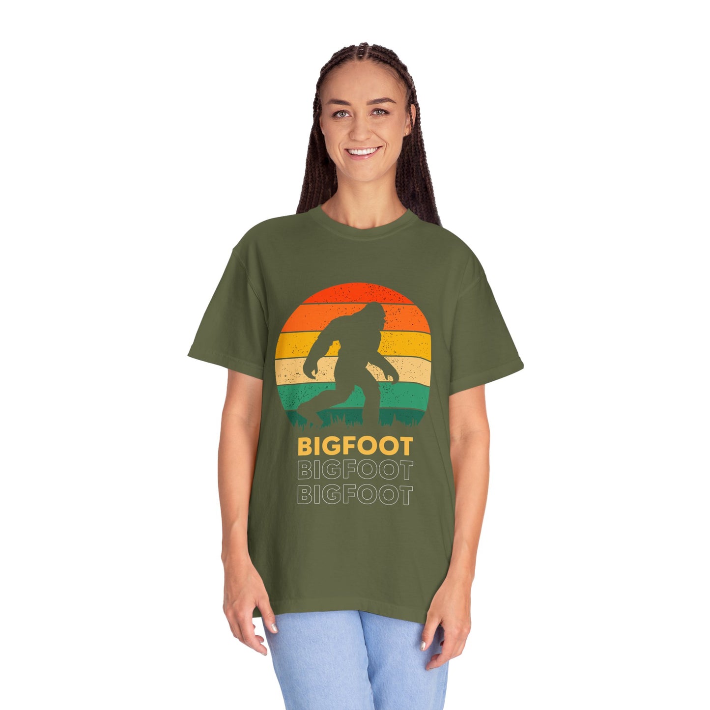 Retro Bigfoot Unisex T-Shirt, Vintage Sasquatch Tee, Nature Lover Gift, Outdoor Adventure Apparel, Cool Summer Shirt