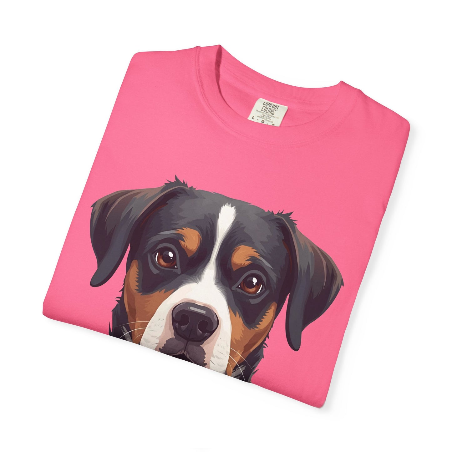 Unisex Tricolor Dog's 3D Design T-Shirt, Gift for Dog Owners, Animal Lover Apparel