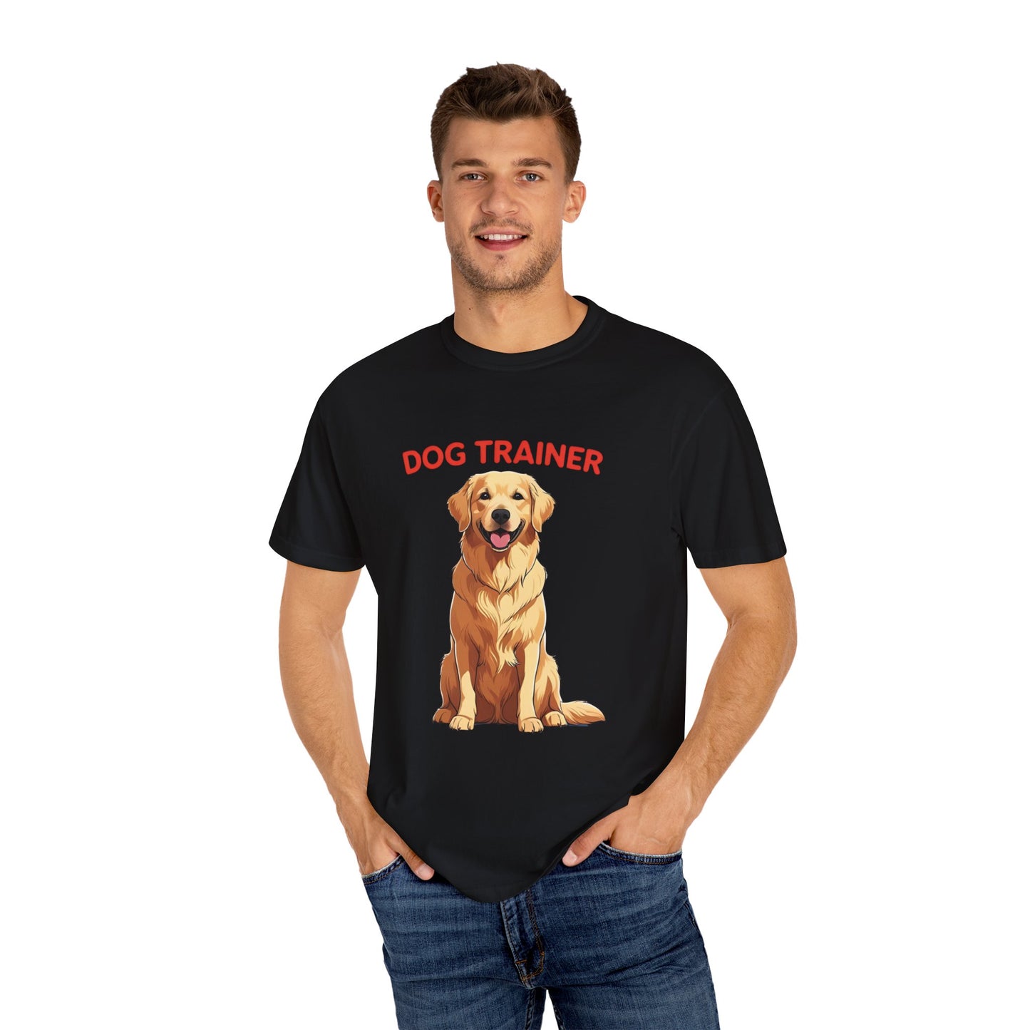 Dog Trainer Unisex Garment-Dyed T-Shirt | Perfect Gift for Dog Lovers, Pet Owners, Trainers, Birthdays, and Everyday Use