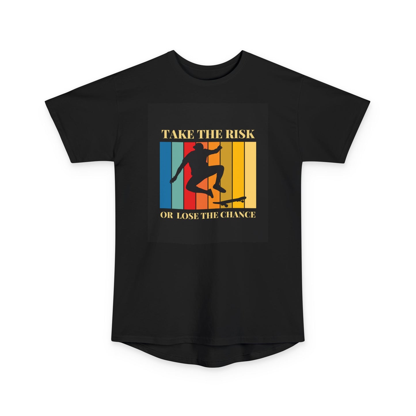 Take the Risk Urban Tee - Inspirational Skate T-Shirt, Street Style Shirt, Unisex Graphic Tee, Gift for Skaters, Casual Everyday Wear