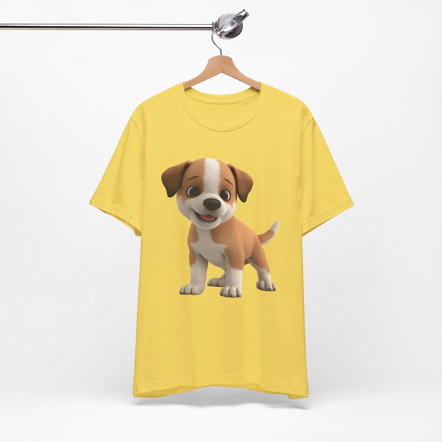 Cute Dog 3D Graphic Tee, Fun Animal Shirt, Dog Lover Gift, Playful Fashion Statement
