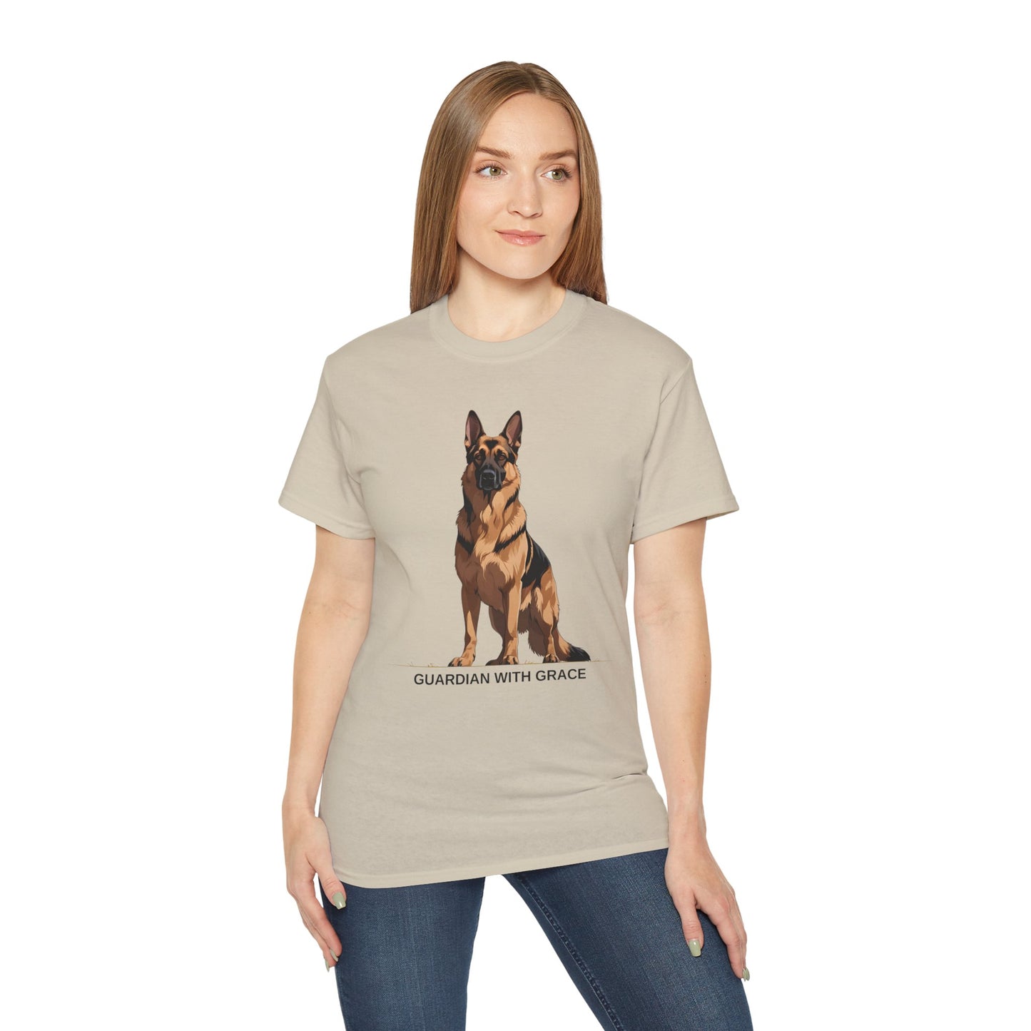 German Shepherd Guardian Tee - Unisex Ultra Cotton Shirt, Dog Lover Gift, Animal Spirit Apparel, Pet Memorial, Birthday Tee, Casual Wear