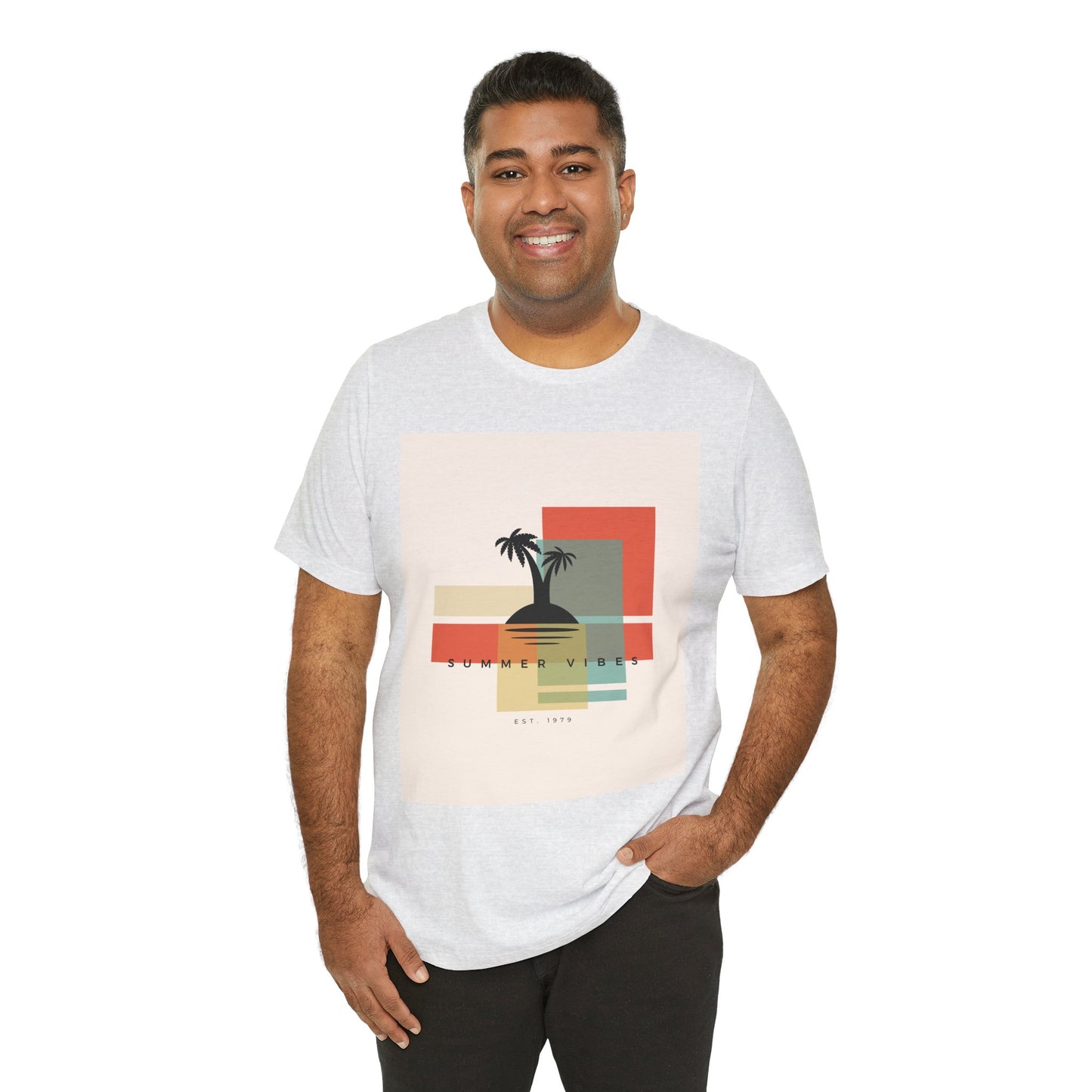 Tropical Sunset Tee, Summer Vibes Shirt, Vacation Outfit, Unisex Graphic Tee, Gift for Beach Lovers, Casual Wear
