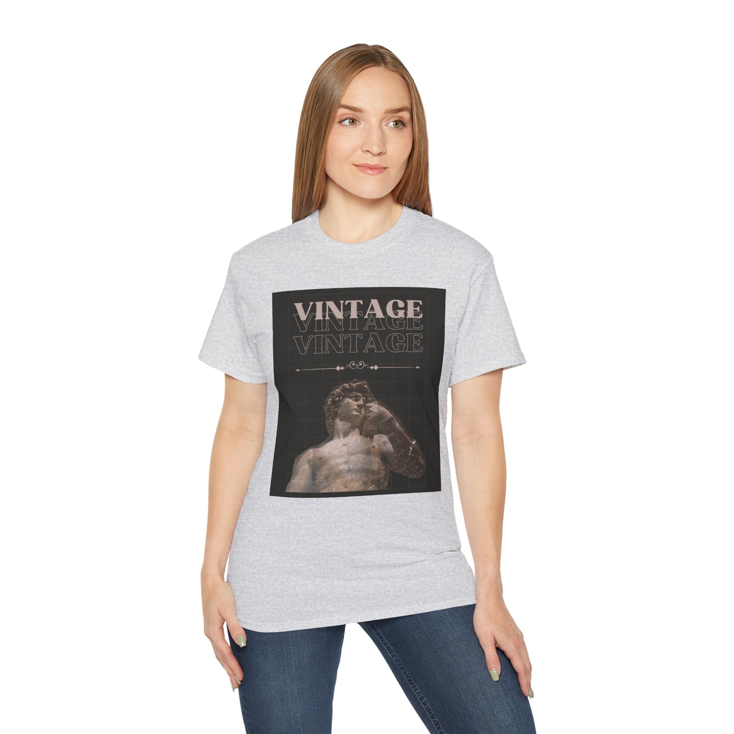 Vintage Ancient Roman Sculpture Art Unisex Tee, Retro Graphic T-Shirt, Casual Wear, Gift for Art Lovers, Unique Vintage Style Tee