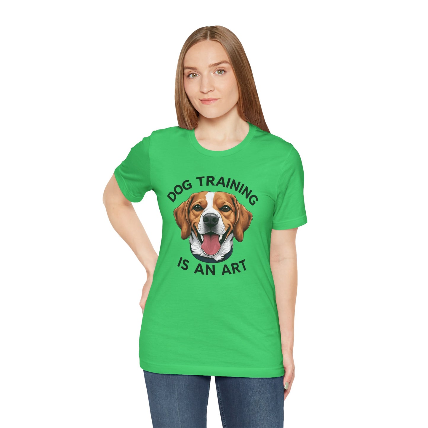 Dog Training is An Art Tee - Unisex Jersey Short Sleeve, Gift for Dog Lovers, Training T-Shirt, Dog Owner Apparel, Cute Canine Shirt