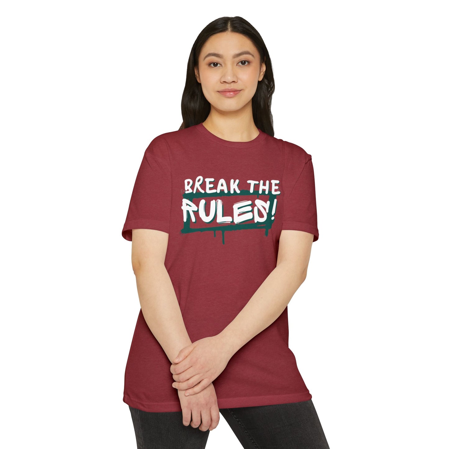 Break the Rules Graphic Tee, Unisex T-Shirt for Trendsetters, Casual Everyday Wear, Gift for Teens, Fun Statement Shirt