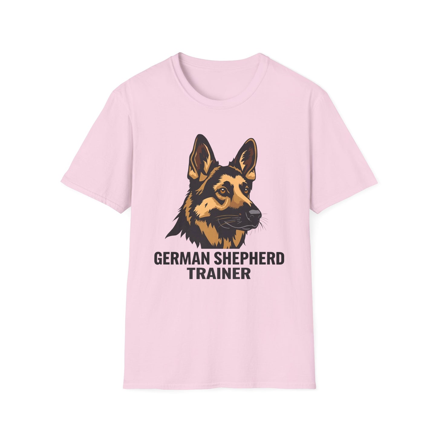 German Shepherd Trainer Unisex Softstyle T-Shirt, Dog Lover Gift, Pet Trainer Apparel