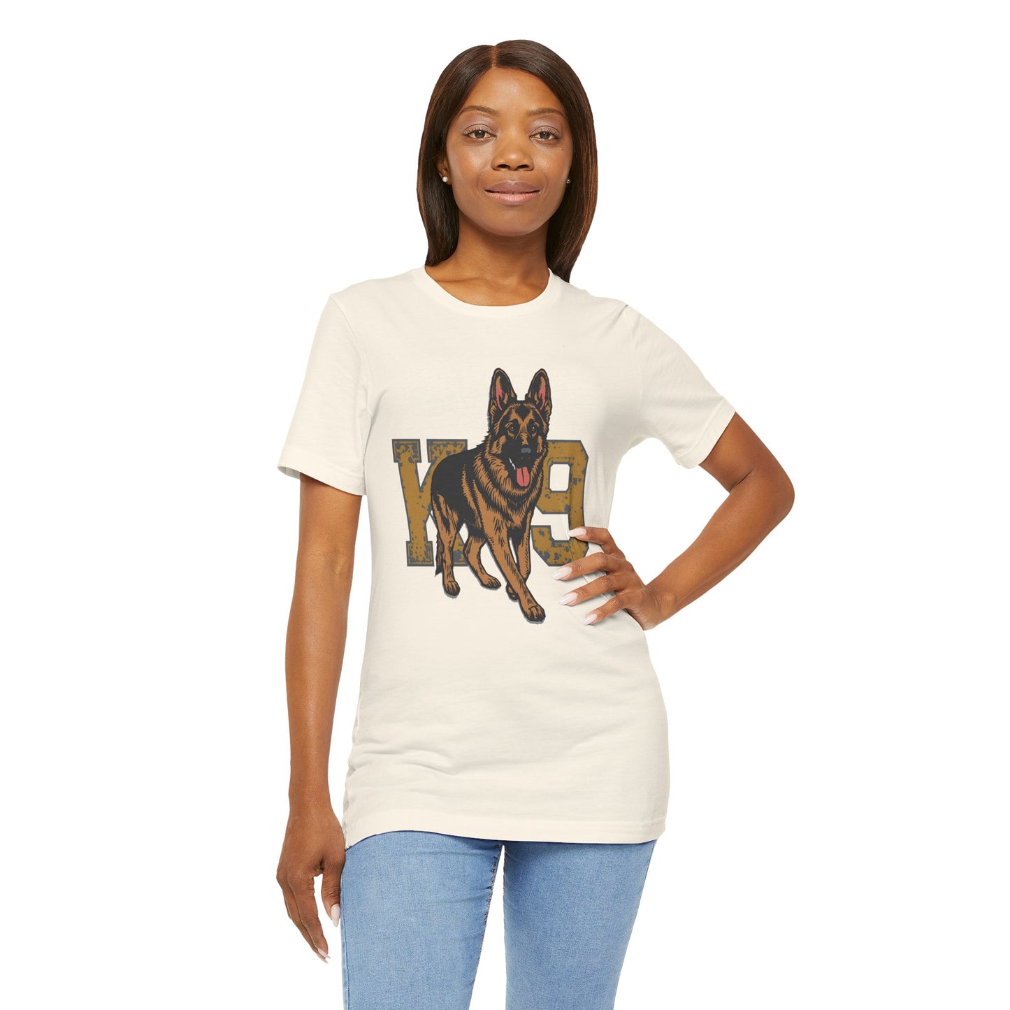 K9 Dog Lover German Shepherd Tee, Pet Owner Gift, Unisex Jersey Shirt