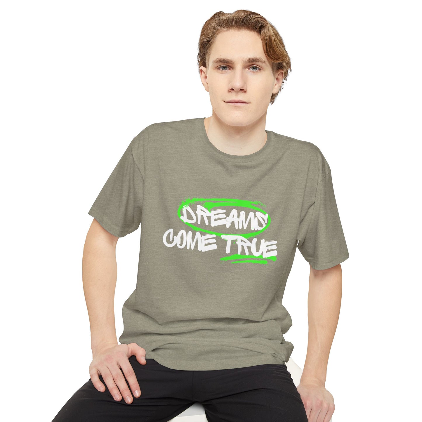 Dreams Come True Unisex Long Body Urban Tee - Relaxed Fit Graphic Tee for Casual Wear, Streetwear, Gift for Dreamers, Motivational