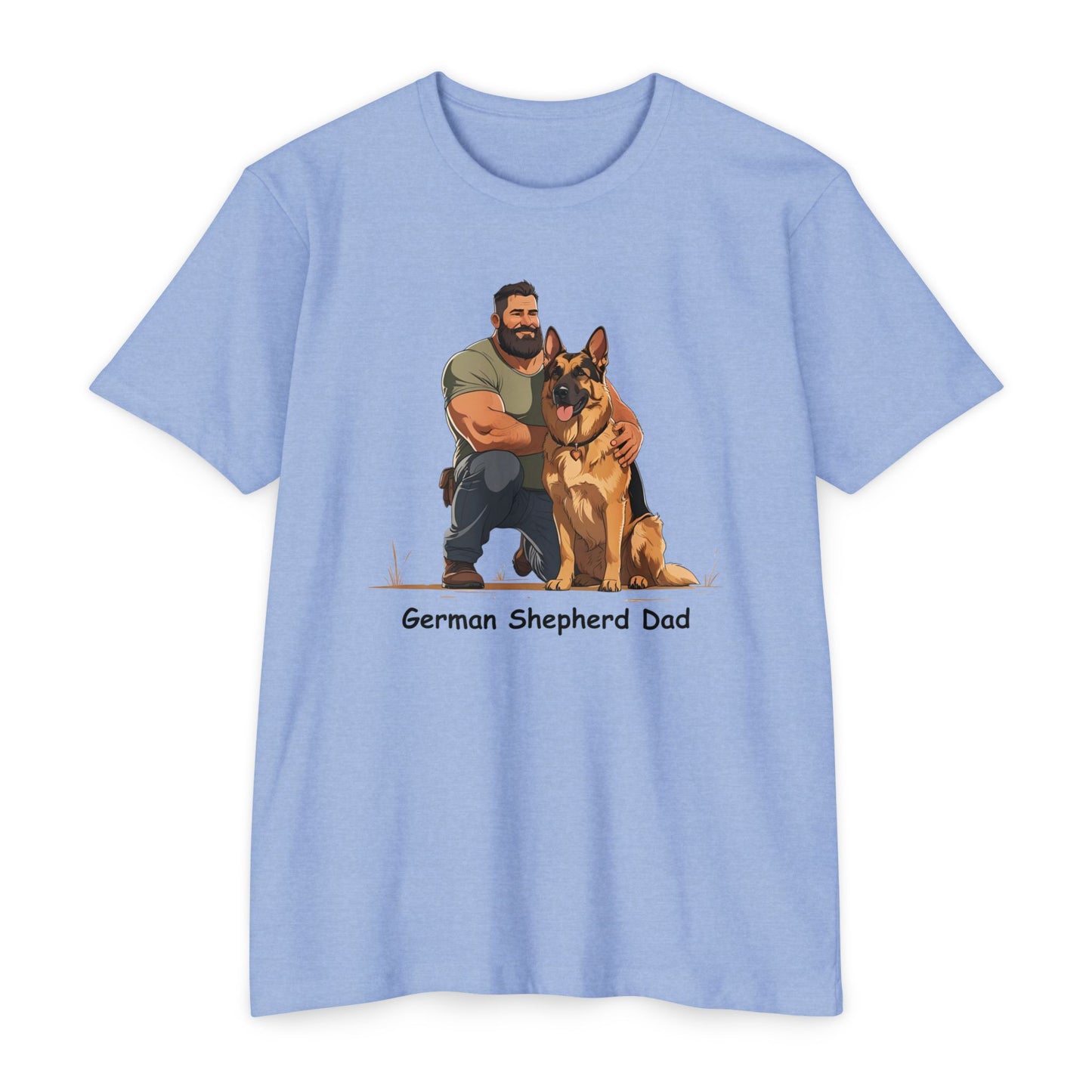German Shepherd Dad Unisex T-Shirt, Dog Lover Shirt, Pet Owner Gift, Father's Day Tee, Animal Rescue Support