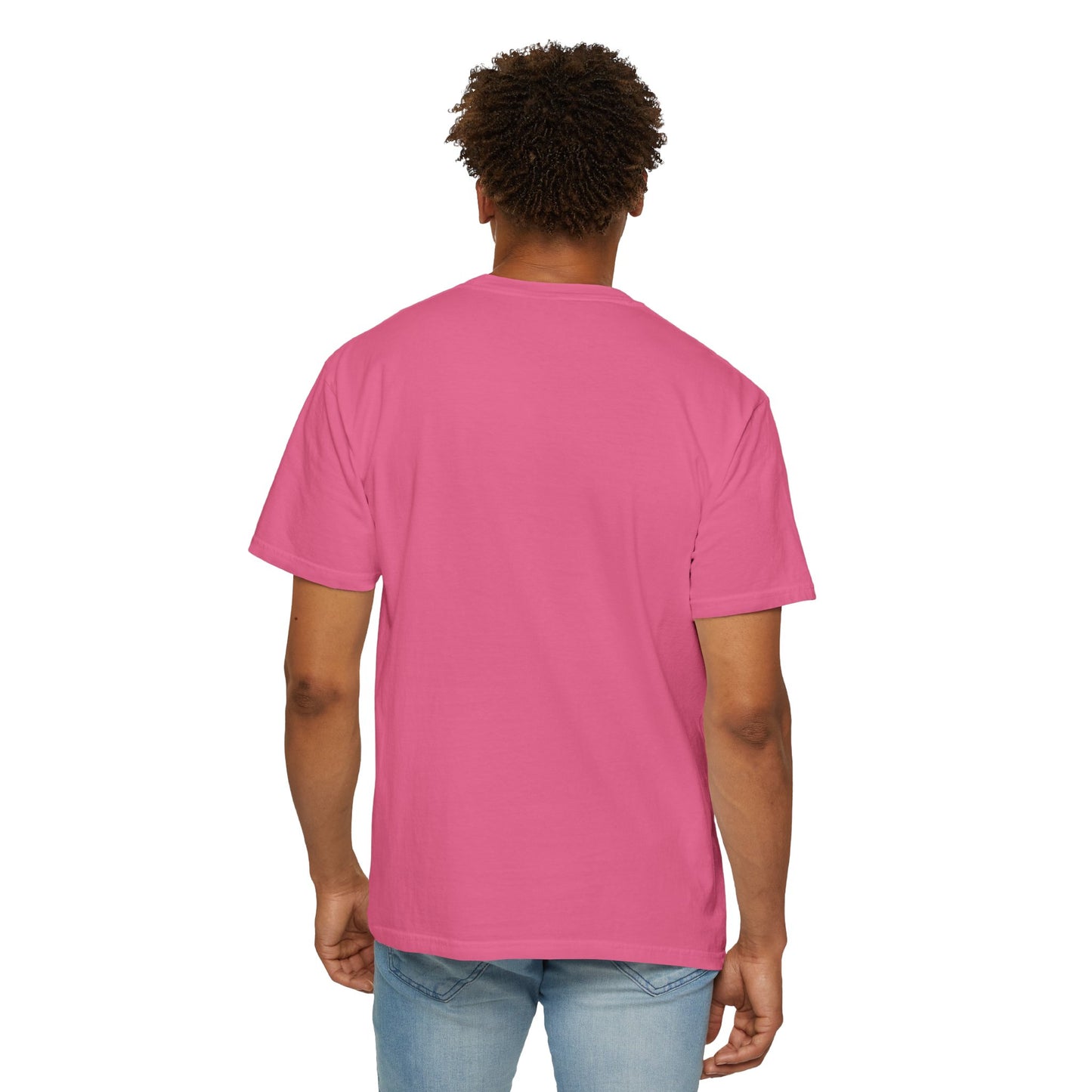 Unisex Dog Lover T-shirt With a German Shepherd on the Sports Grass Field and Caption Selfless Beings