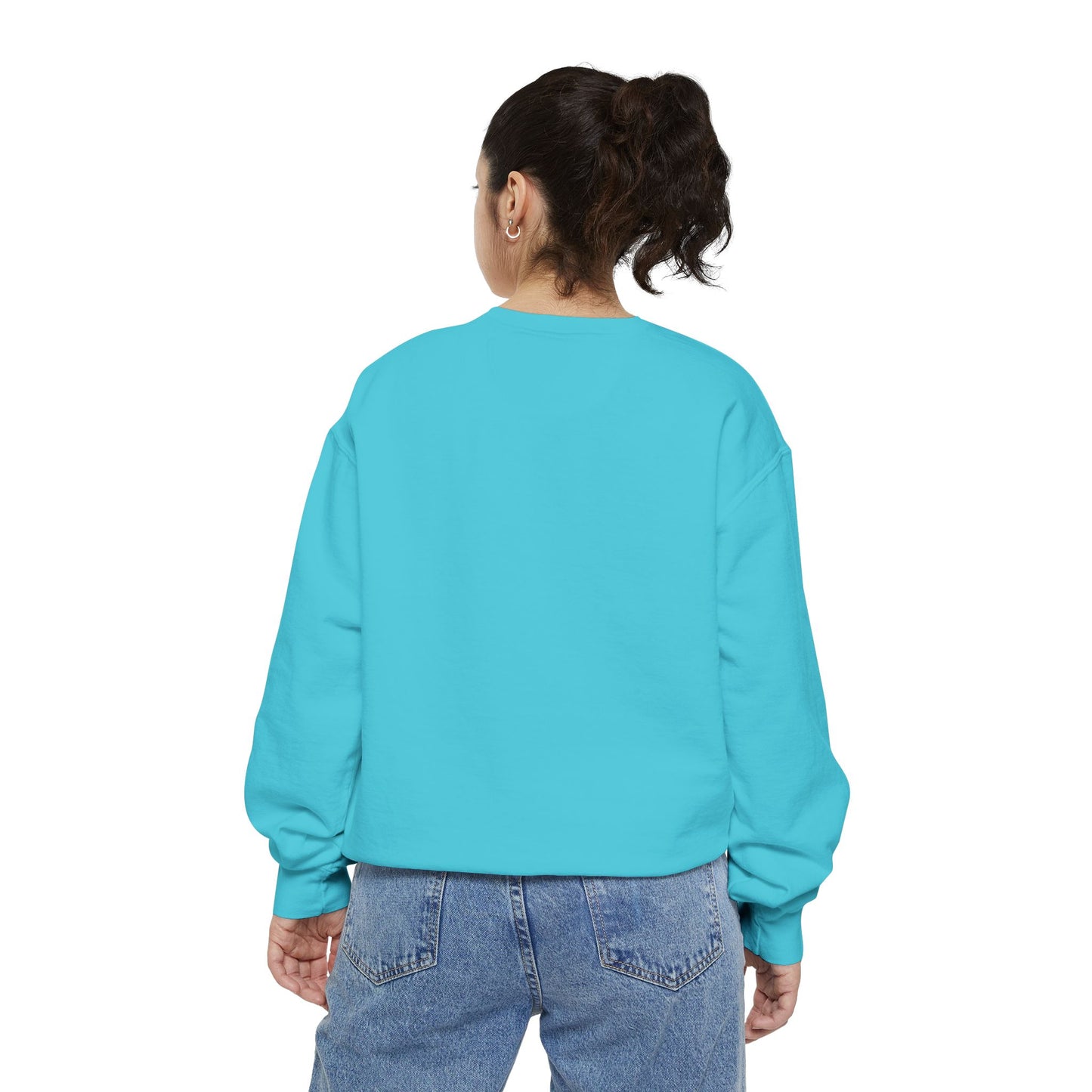 Unisex Dog Lover Sweatshirt With a German Shepherd Puppy Putting His Head and Front Legs On The Truck Seat's Window