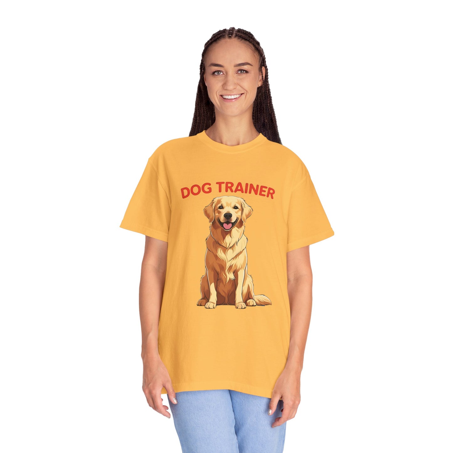 Dog Trainer Unisex Garment-Dyed T-Shirt | Perfect Gift for Dog Lovers, Pet Owners, Trainers, Birthdays, and Everyday Use