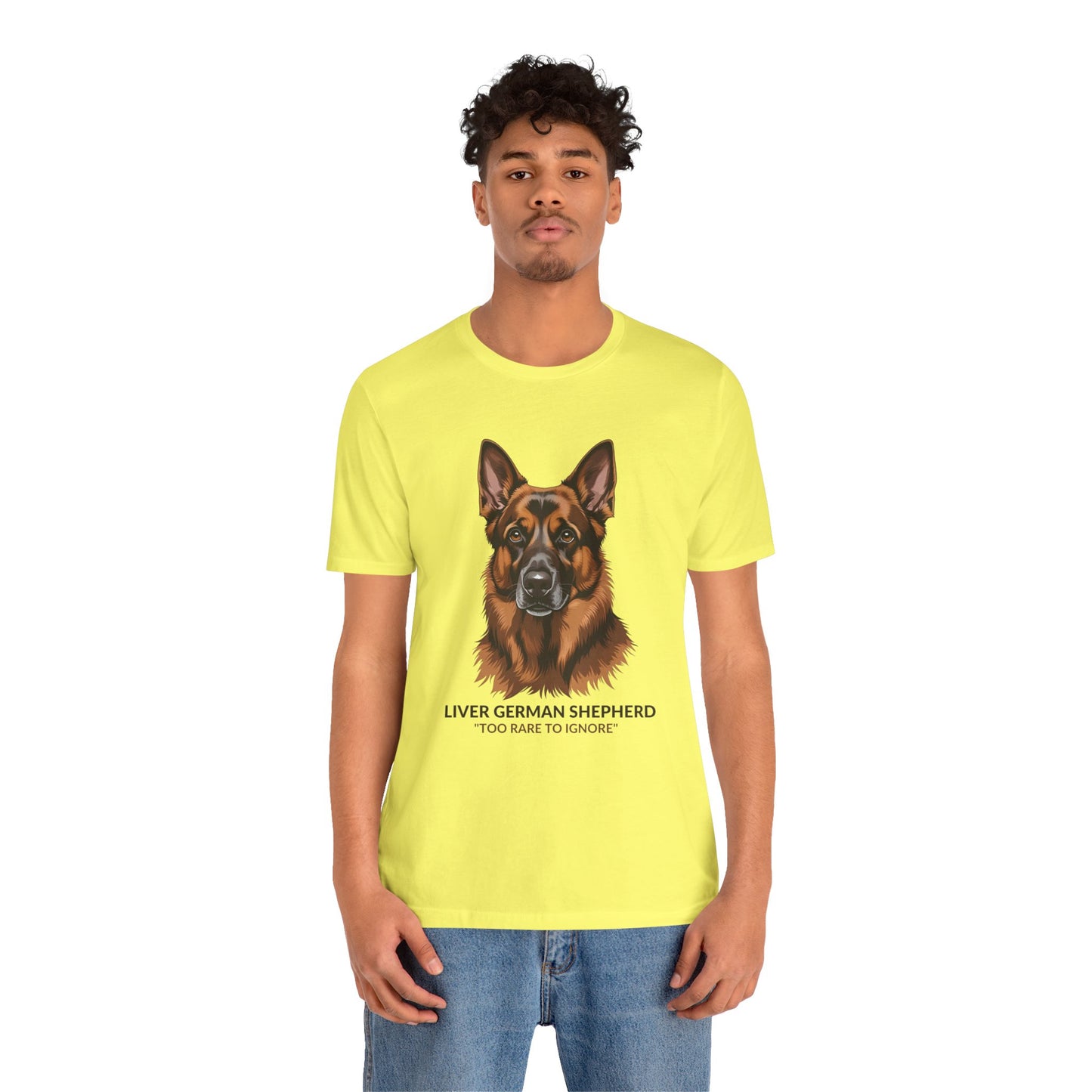 Liver German Shepherd Dog Lover Tee - To Rare To Ignore | Perfect Gift for Pet Owners, Animal Lover Merchandise, Casual Wear, Unique Dog Shirt