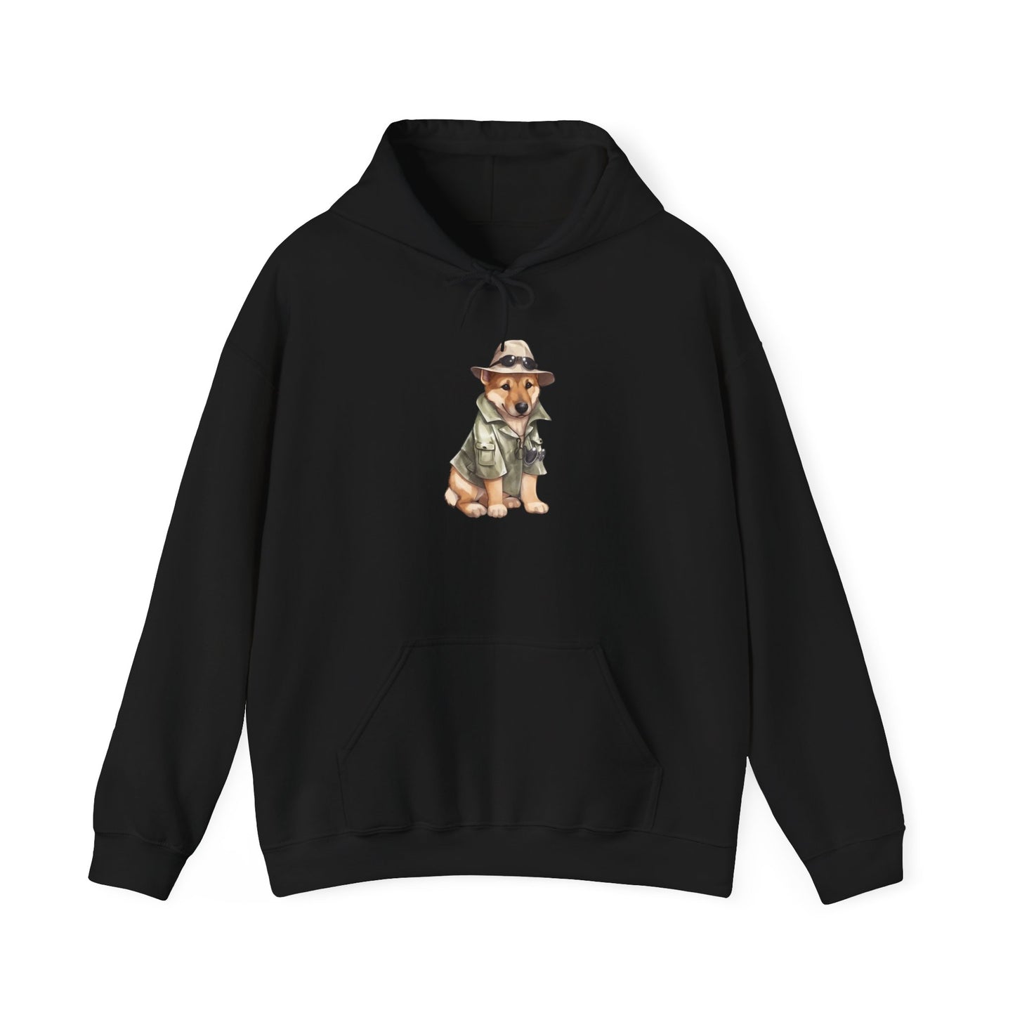 Cute Dog Explorer Hoodie - Unisex Heavy Blend™ Sweatshirt