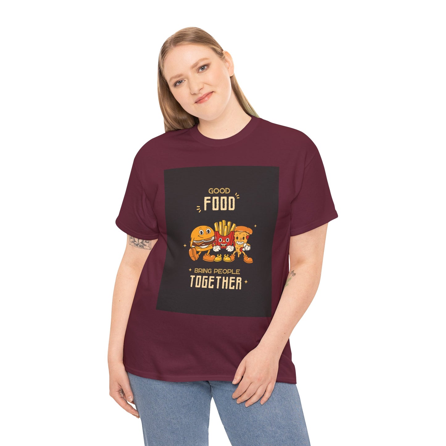 Good Food Unisex Tee | Fun Foodie Shirt, Gift for Food Lovers, Casual Wear, Kitchen Humor, BBQ Party