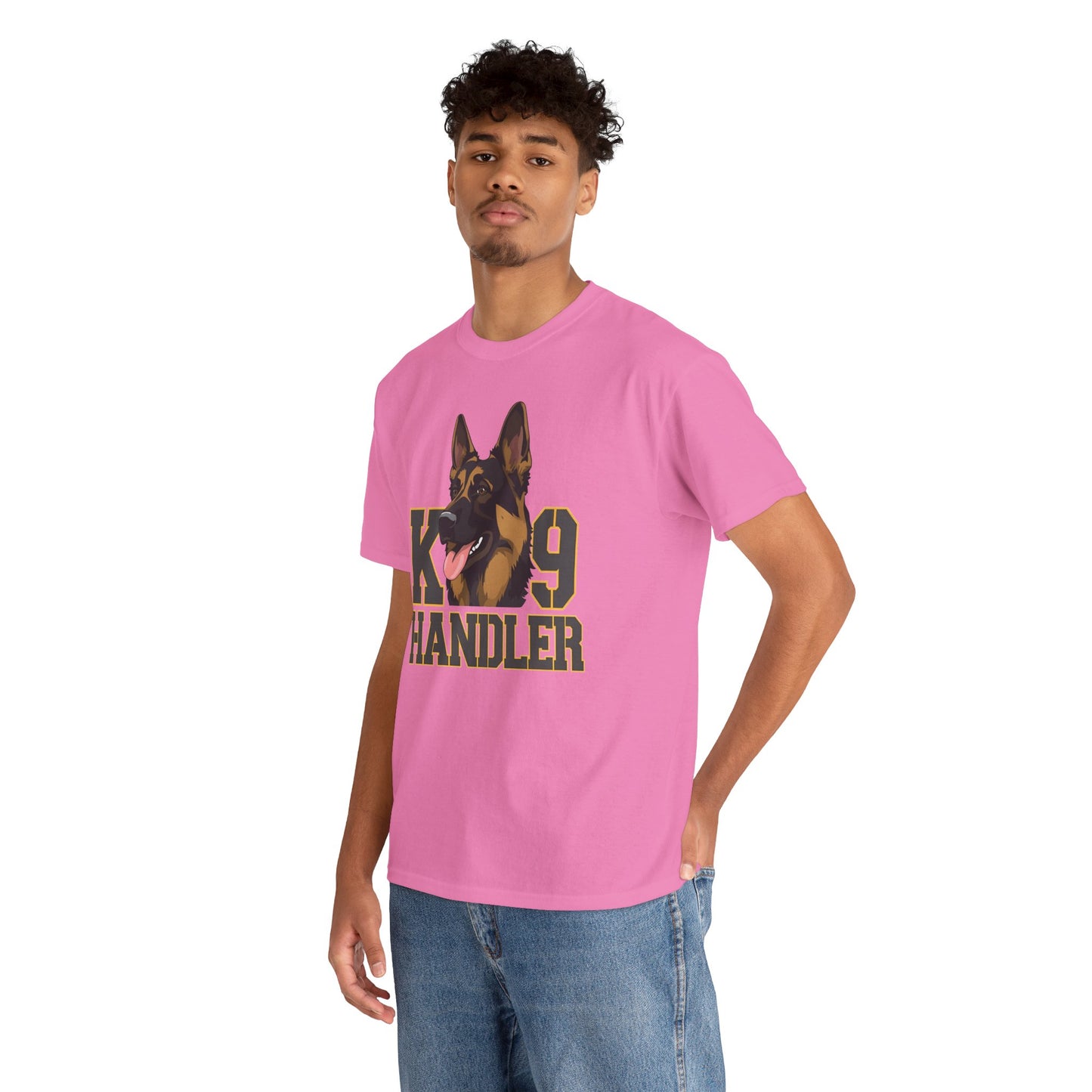 German Shepherd K9 Handler Tee, Perfect for Dog Lovers, Gift for Pet Owners, Unisex Cotton T-Shirt