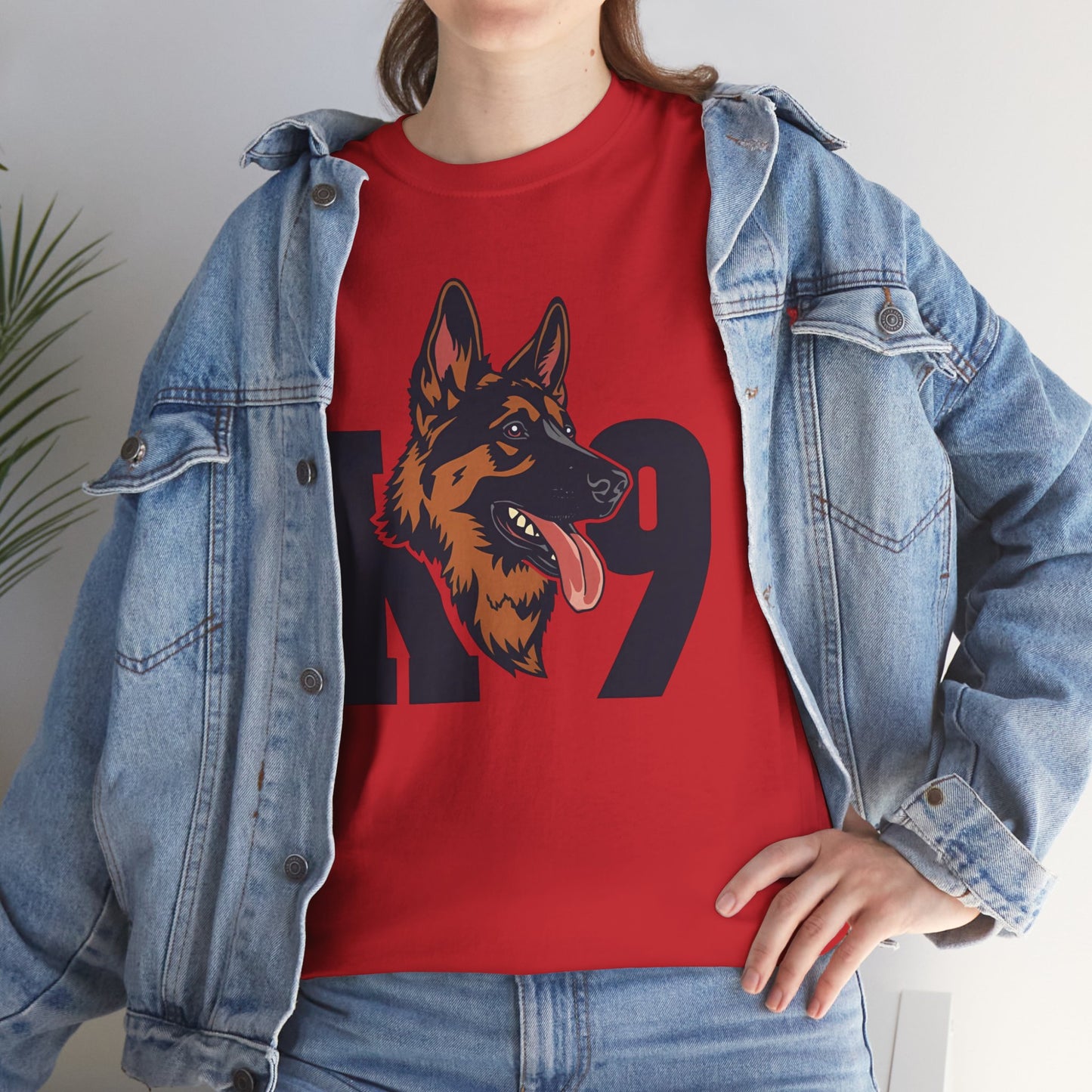 German Shepherd K9 Lover Unisex Heavy Cotton Tee | Dog Owner Gift, Dog Lover Apparel