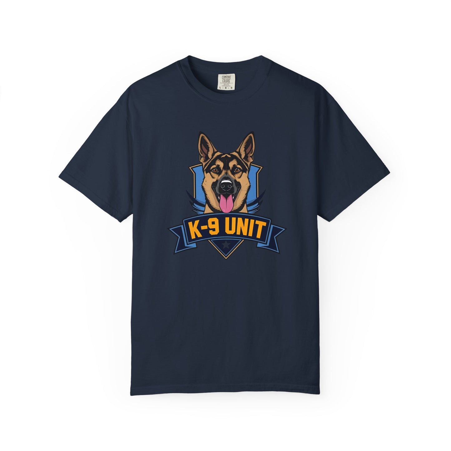 K-9 Unit Unisex Garment-Dyed T-shirt for Dog Lovers, Pet Owner Gift, Casual Wear