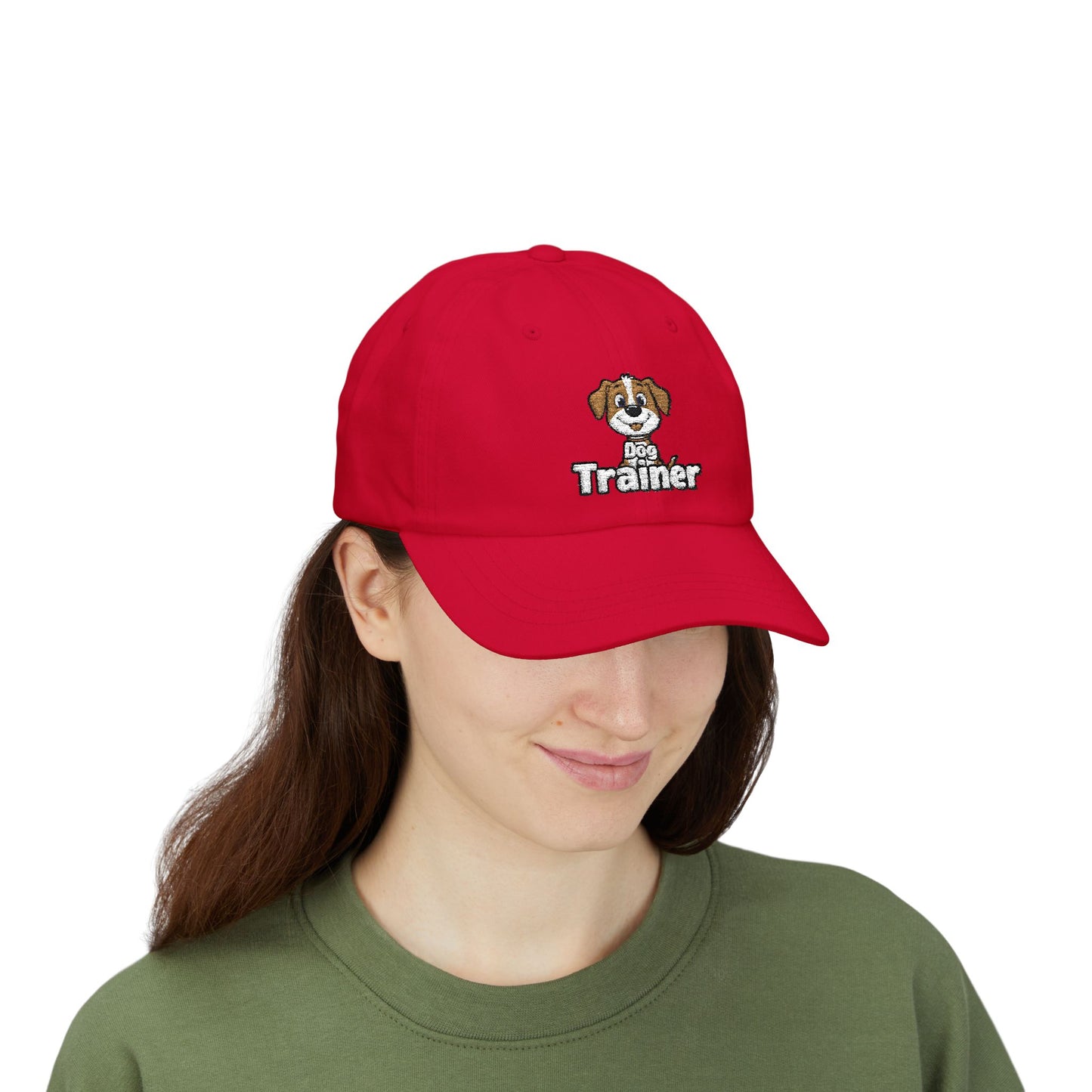 Embroidered Dog Trainer Classic Dad Cap Featuring a Cute Funny Dog | Dog-themed Accessories