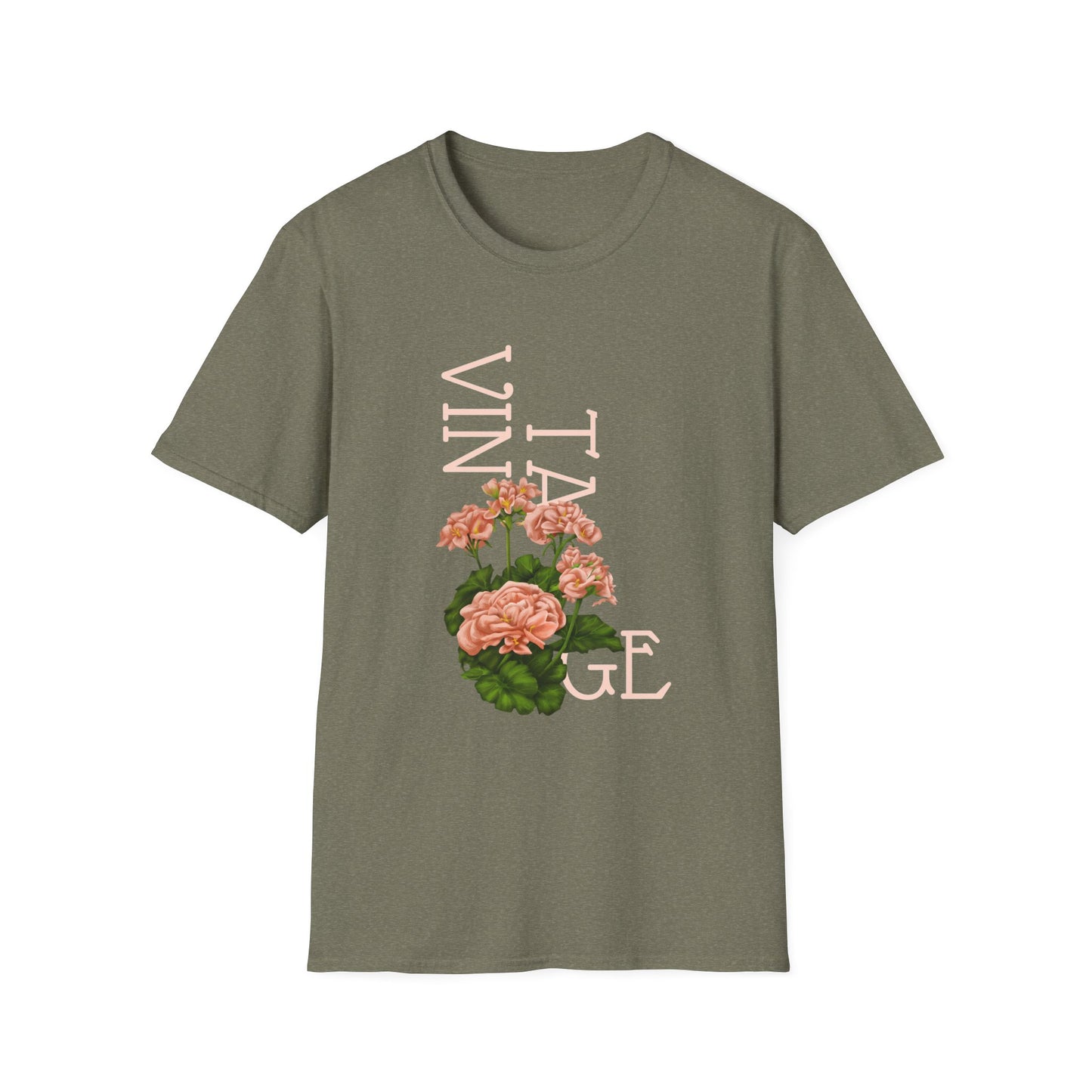 Vintage Floral Graphic Tee, Retro Flower Shirt, Unisex Casual T-Shirt, Gift for Plant Lovers, Summer Fashion