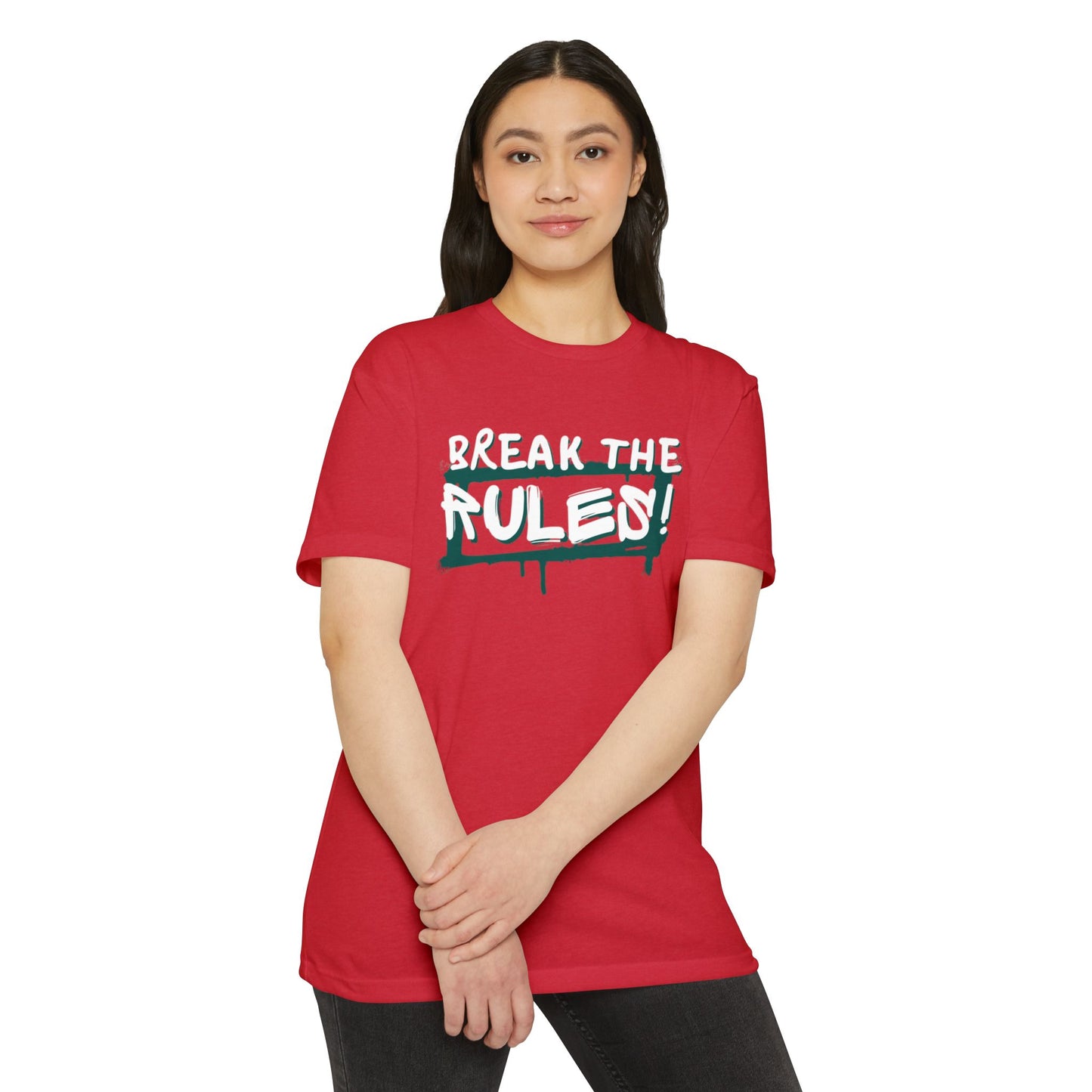 Break the Rules Graphic Tee, Unisex T-Shirt for Trendsetters, Casual Everyday Wear, Gift for Teens, Fun Statement Shirt
