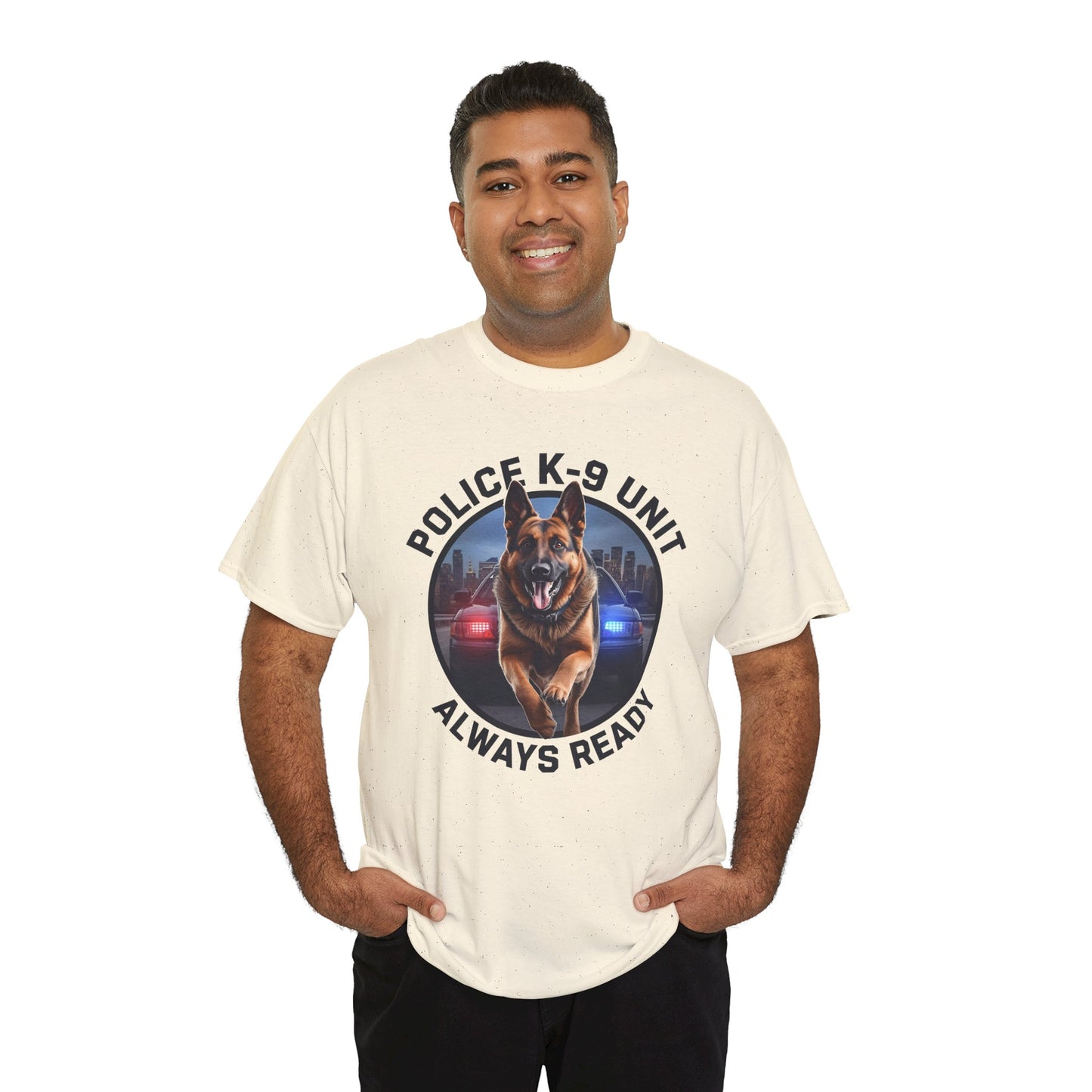 Police K-9 Unit Tee, Always Ready Graphic Tee, Dog Lover Gift, Police Support Shirt, Police Dog Merchandise