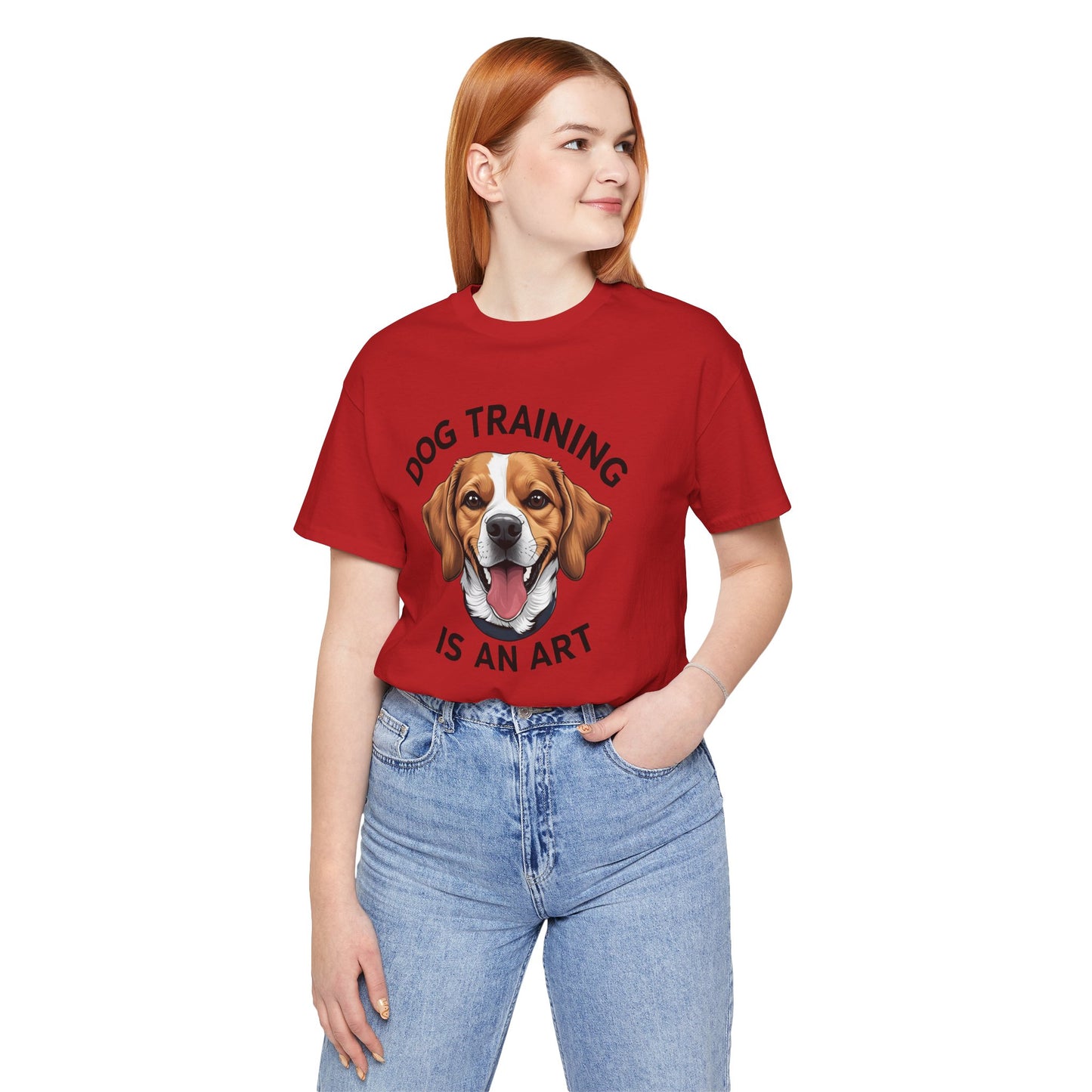 Dog Training is An Art Tee - Unisex Jersey Short Sleeve, Gift for Dog Lovers, Training T-Shirt, Dog Owner Apparel, Cute Canine Shirt