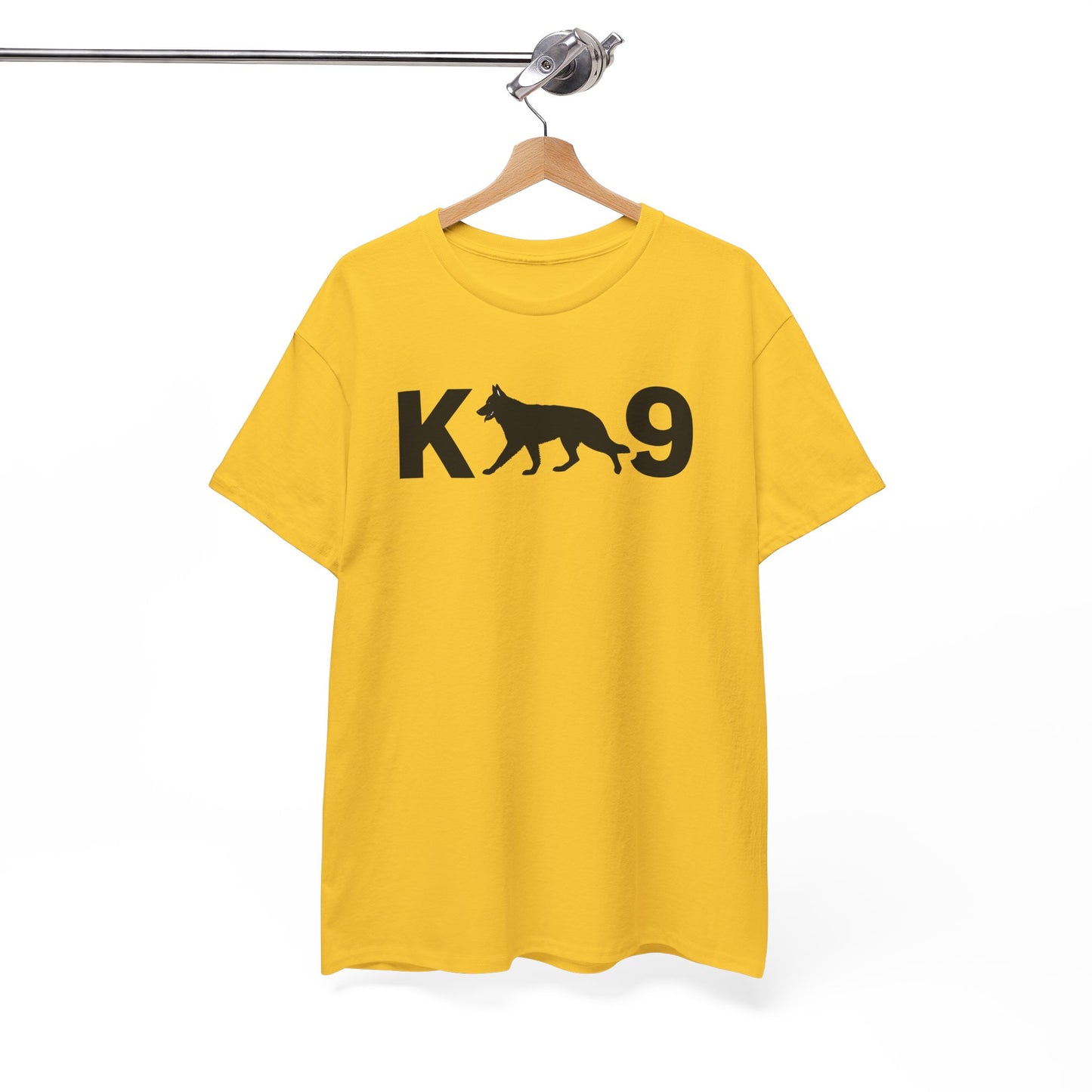 Black German Shepherd K9 Unisex Heavy Cotton Tee - Perfect for Dog Lovers, Pet Owners