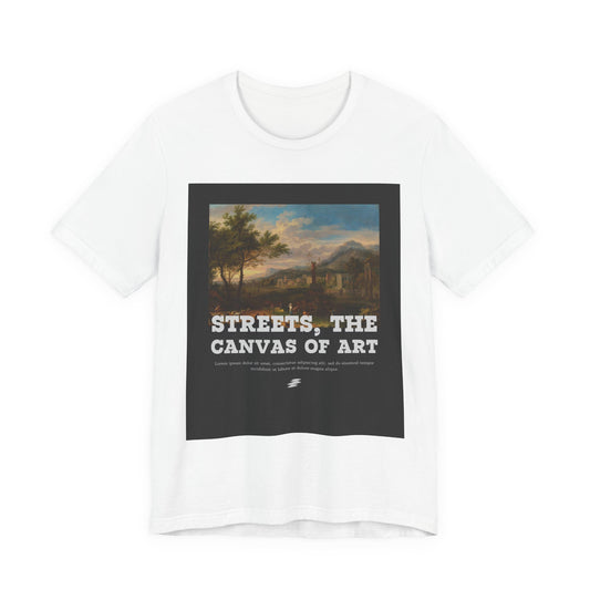 Artistic Graphic Tee - Streets, the Canvas of Art | Unisex Short Sleeve Shirt, Gift for Artists, Art Lovers, Casual Wear, Unique Gifts