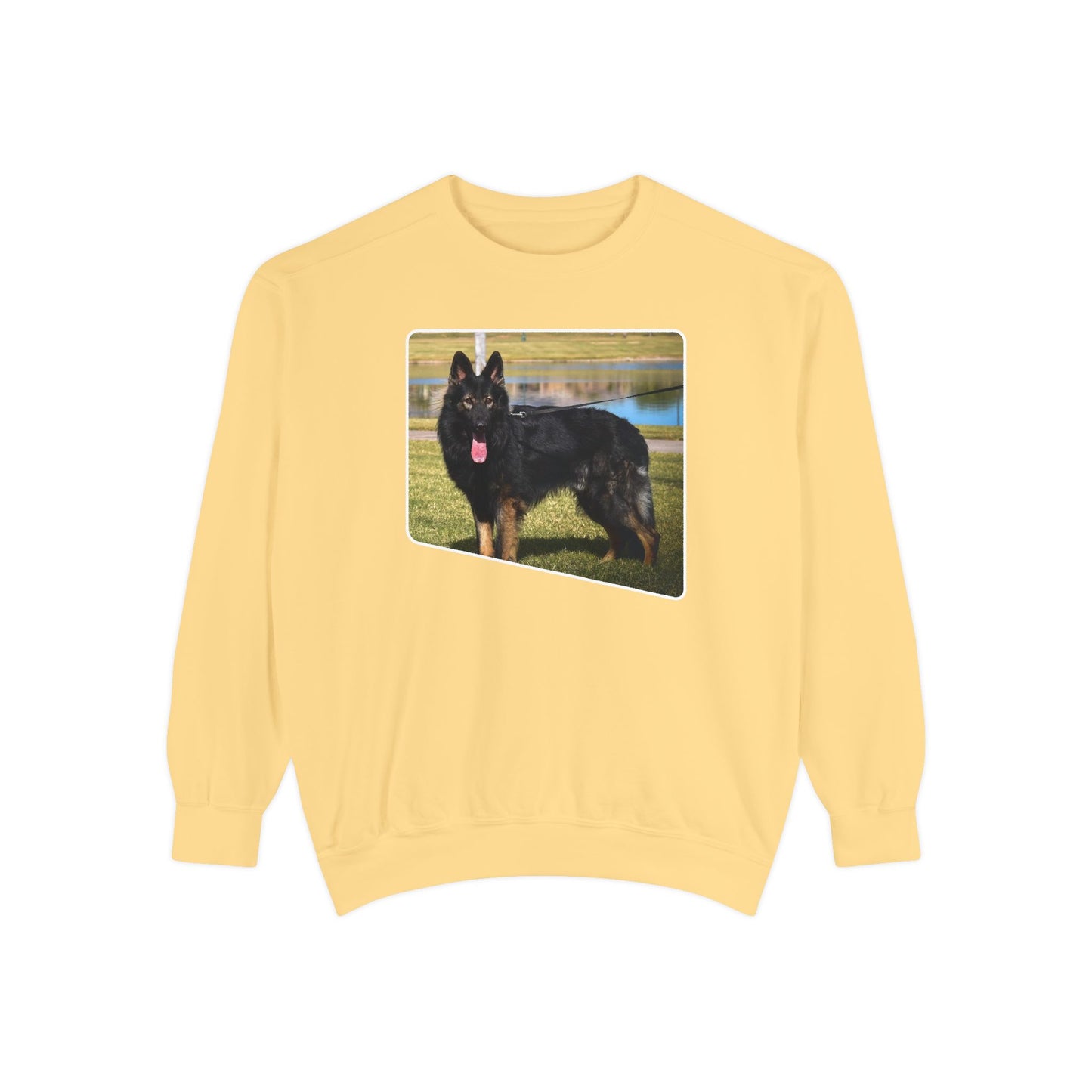 Unisex Dog Lover Sweatshirt With an Old Fashioned Working Line German Shepherd