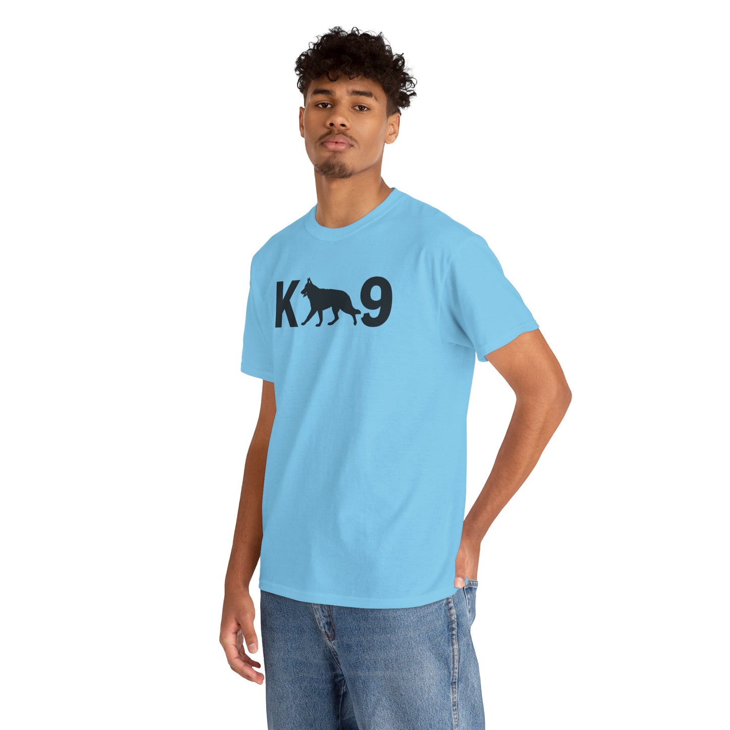 Black German Shepherd K9 Unisex Heavy Cotton Tee - Perfect for Dog Lovers, Pet Owners