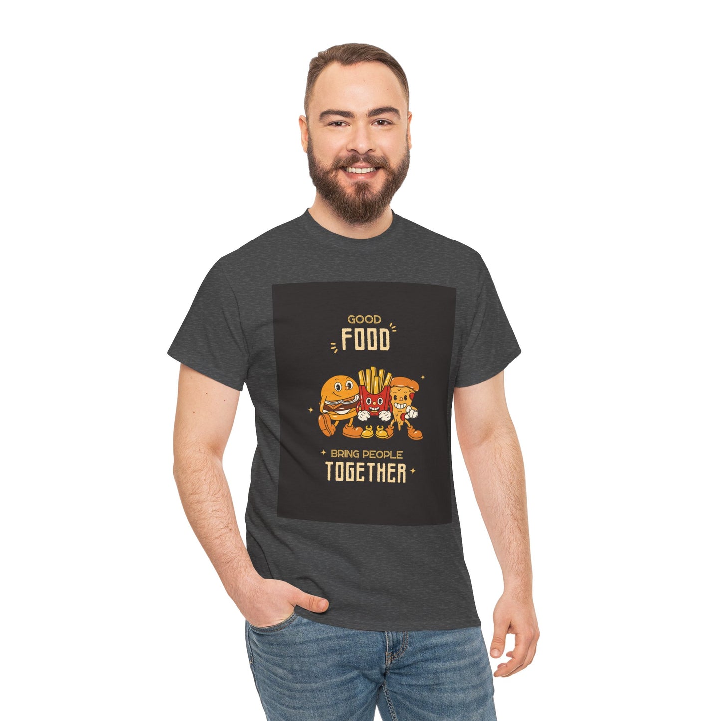 Good Food Unisex Tee | Fun Foodie Shirt, Gift for Food Lovers, Casual Wear, Kitchen Humor, BBQ Party
