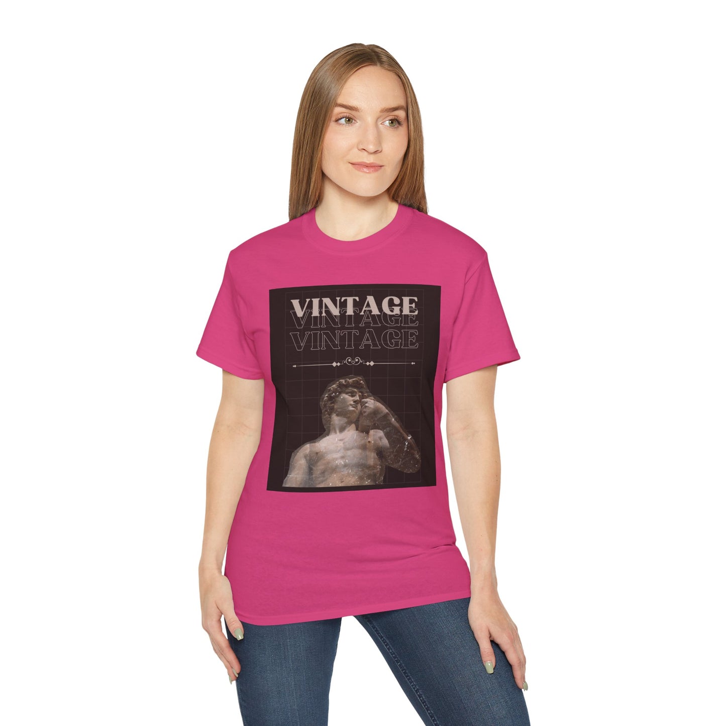 Vintage Ancient Roman Sculpture Art Unisex Tee, Retro Graphic T-Shirt, Casual Wear, Gift for Art Lovers, Unique Vintage Style Tee