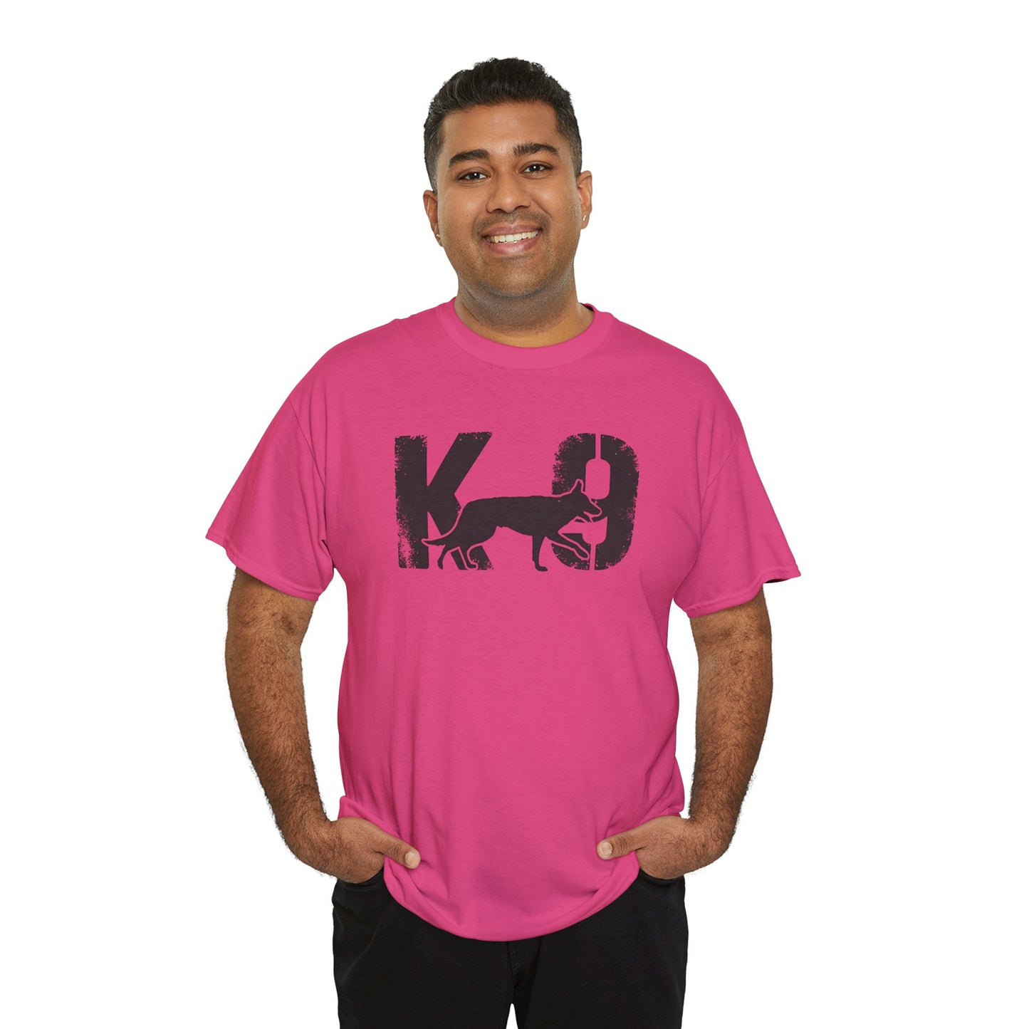 K-9 Dog Lover's Unisex Heavy Cotton Tee | T-Shirt for K-9 Handler | Dog Between K and 9 Design