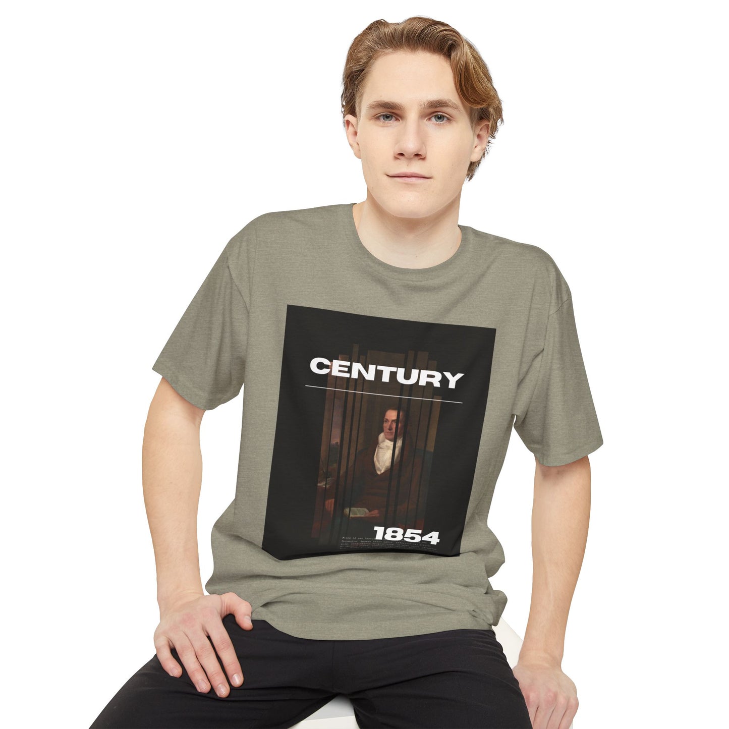 Urban Graphic Tee - Century 1854, Unisex Long Body Tee, Casual Streetwear, Perfect Gift for Art Lovers, Hipster Fashion