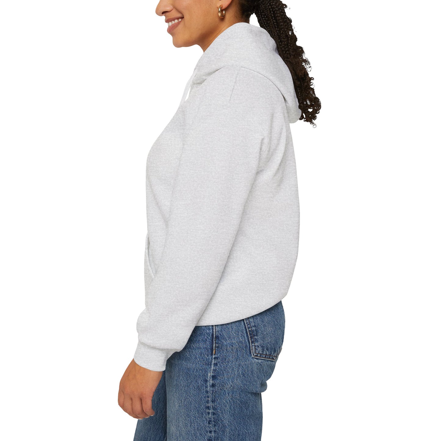 Unisex Dog Lover Hoodie With Three German Shepherds Sitting on the Truck's Cargo Bed and Caption Life is Simple