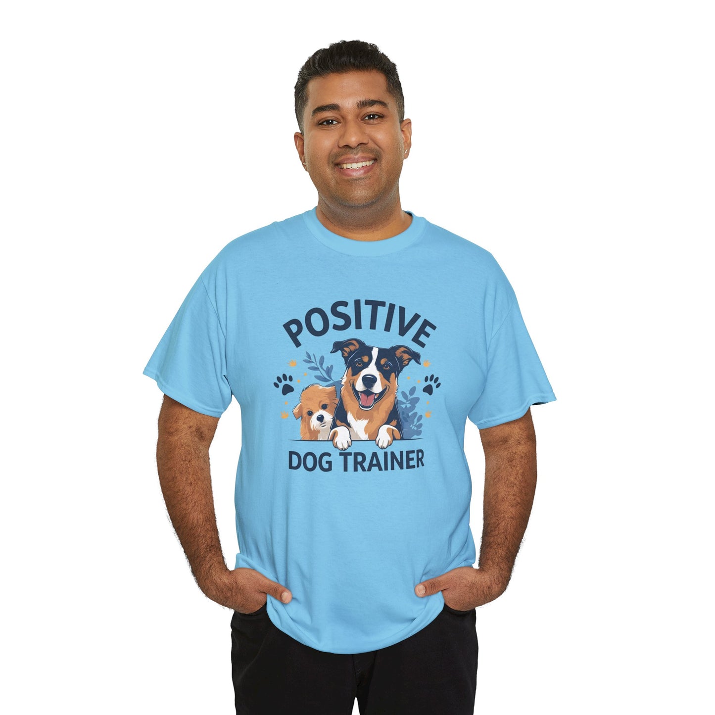 Positive Dog Trainer Tee, Dog Lover Gift, Unisex Cotton T-Shirt, Pet Training Apparel, Animal Care, Casual Dog Shirt